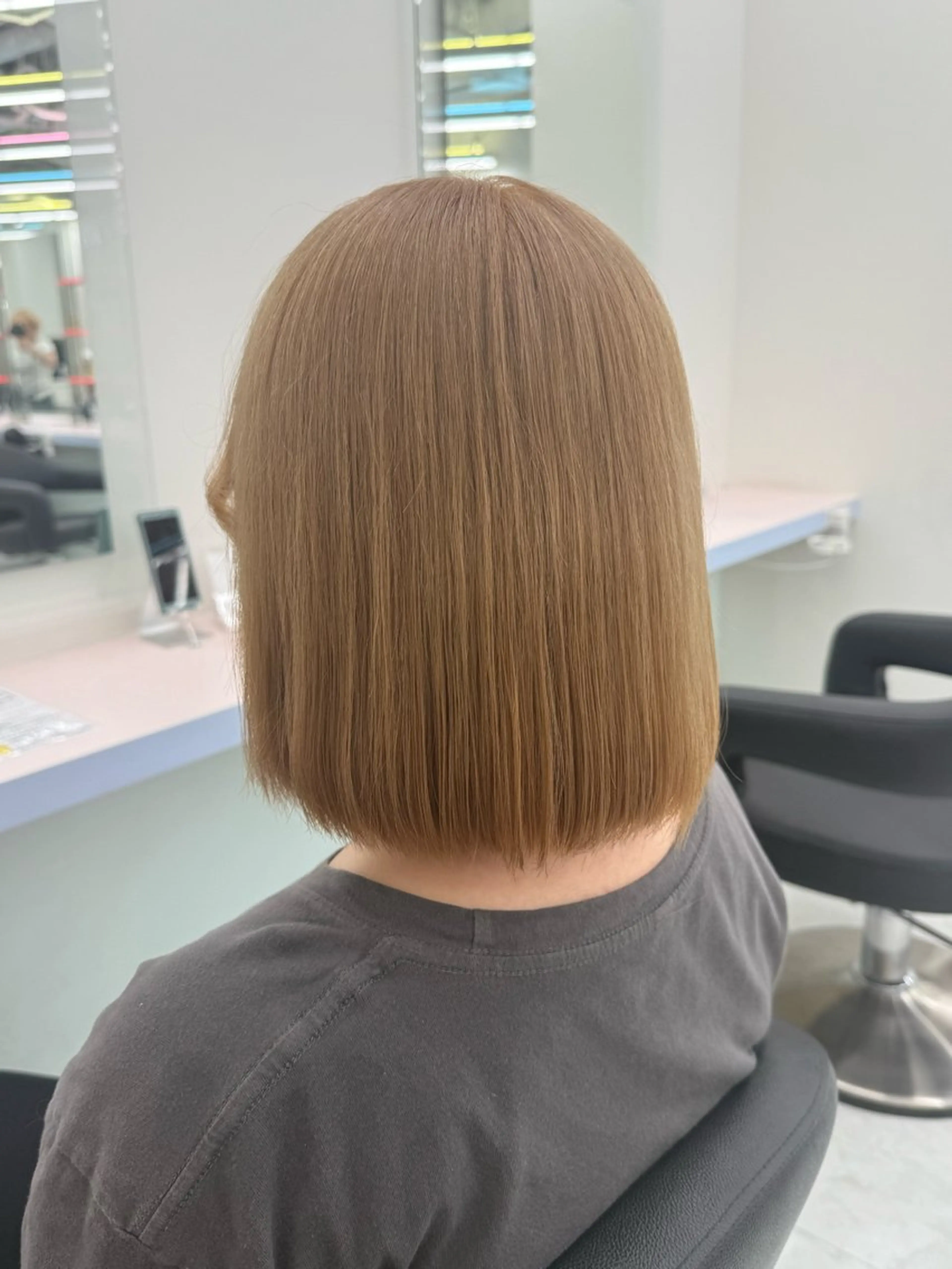 セミロング カラー 💗透明感モテヘア 💗SAYA💗のヘアスタイル