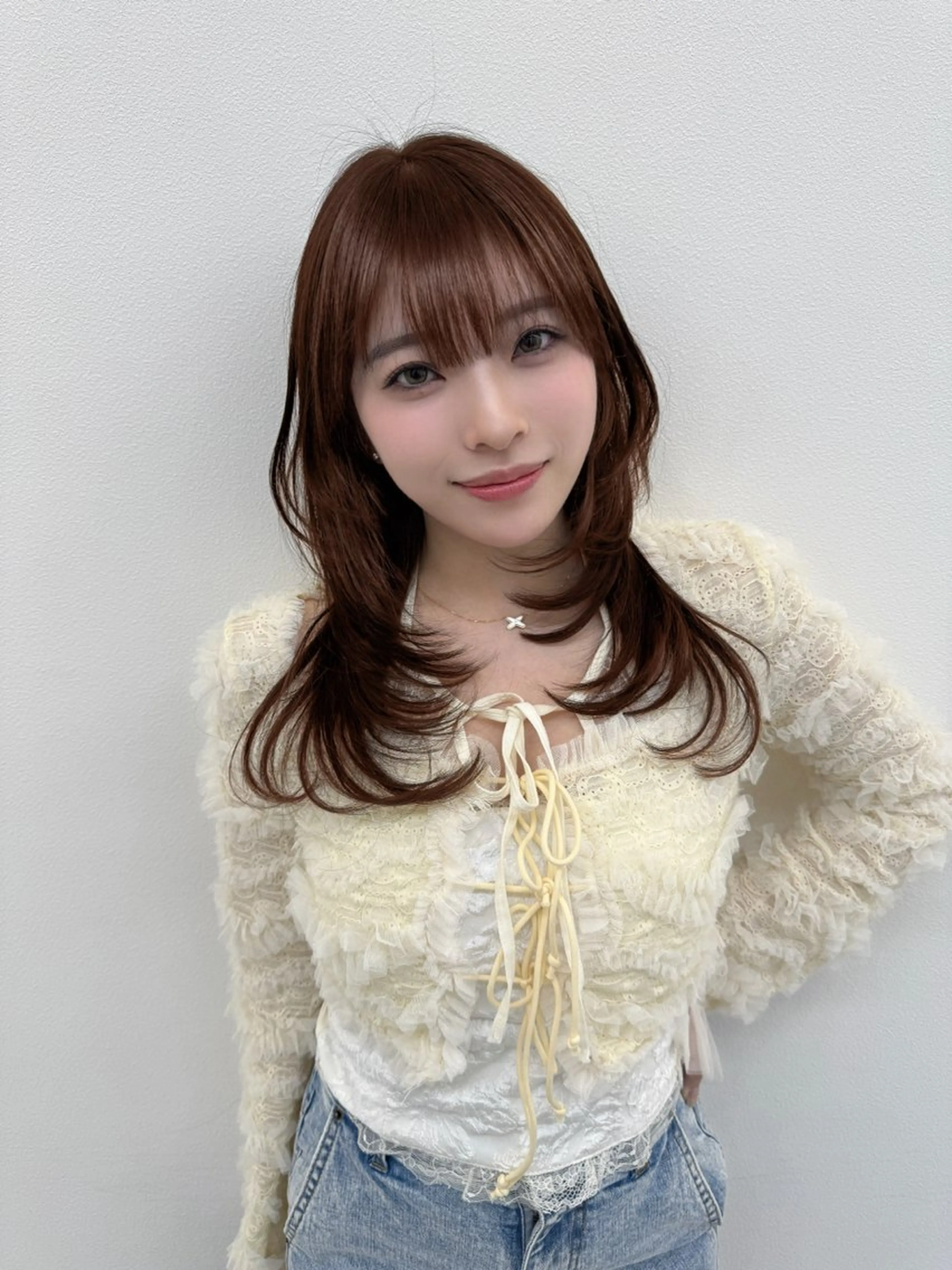 セミロング 笹江 瑞穂のヘアスタイル