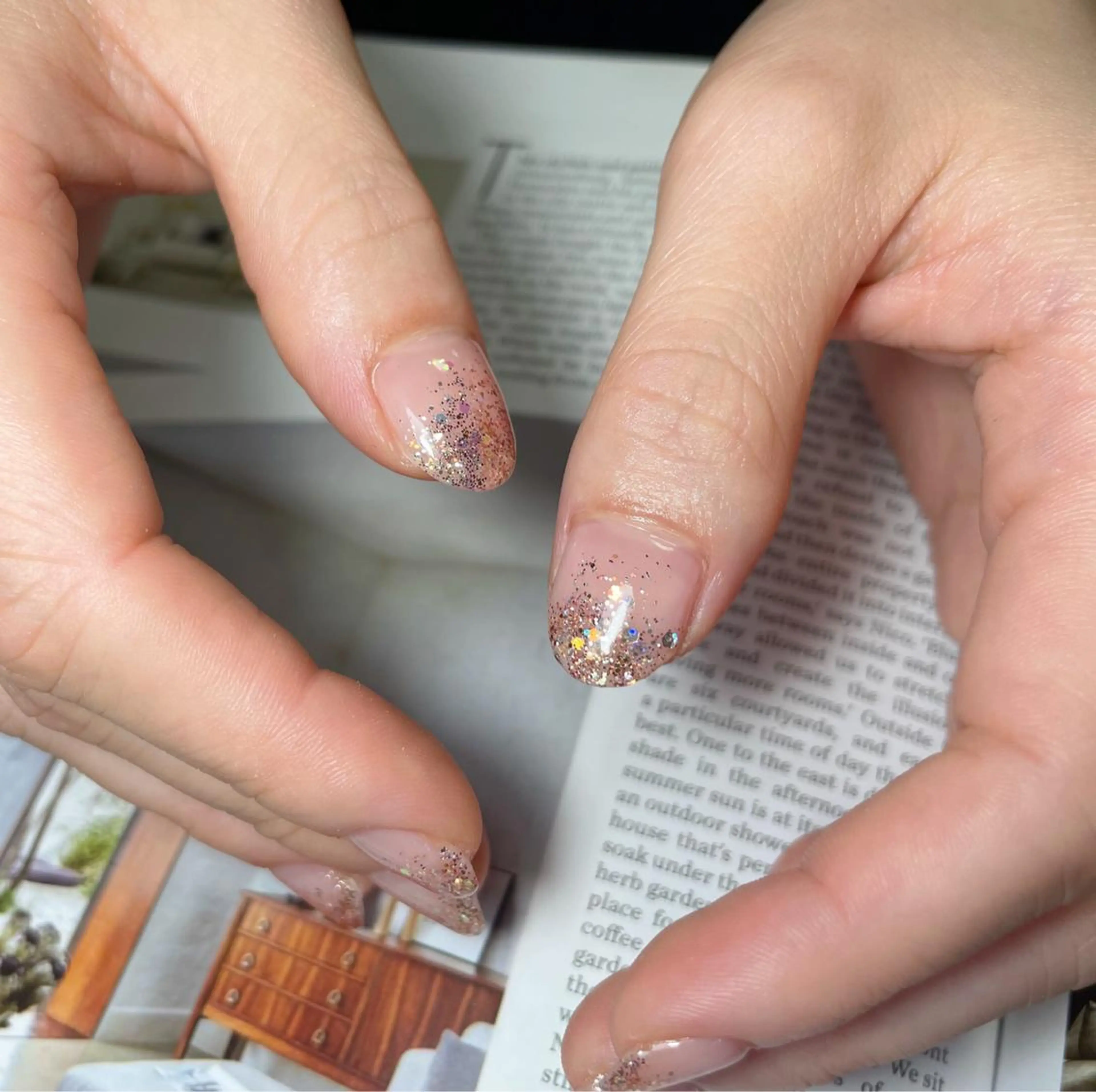 ネイル ラメ(グリッター) ラメグラデーション Lofinails ちひろのネイルデザイン