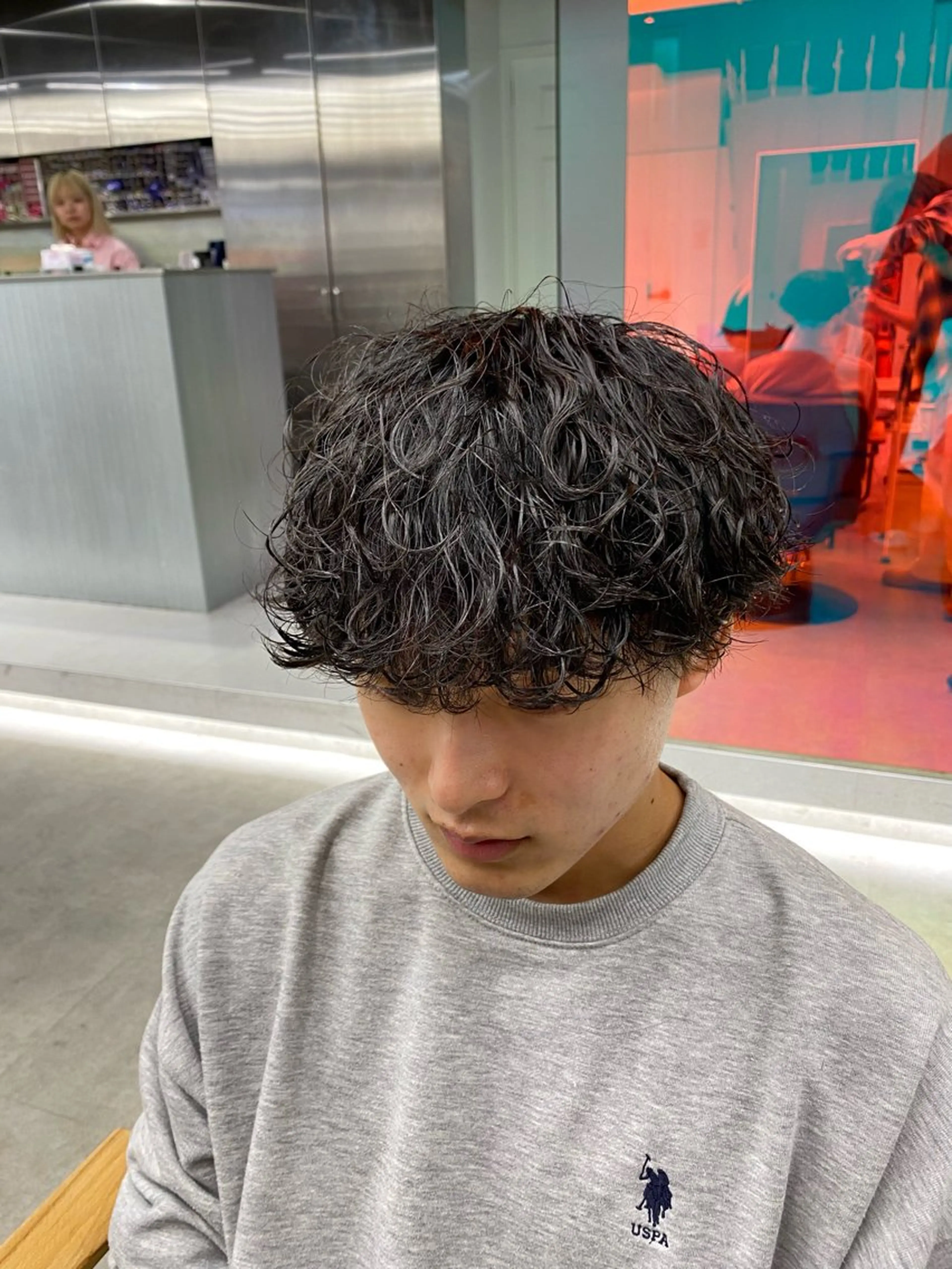 パーマ メンズ カット パーマ シャドウパーマ/ ルーズパーマ/メンズのヘアスタイル