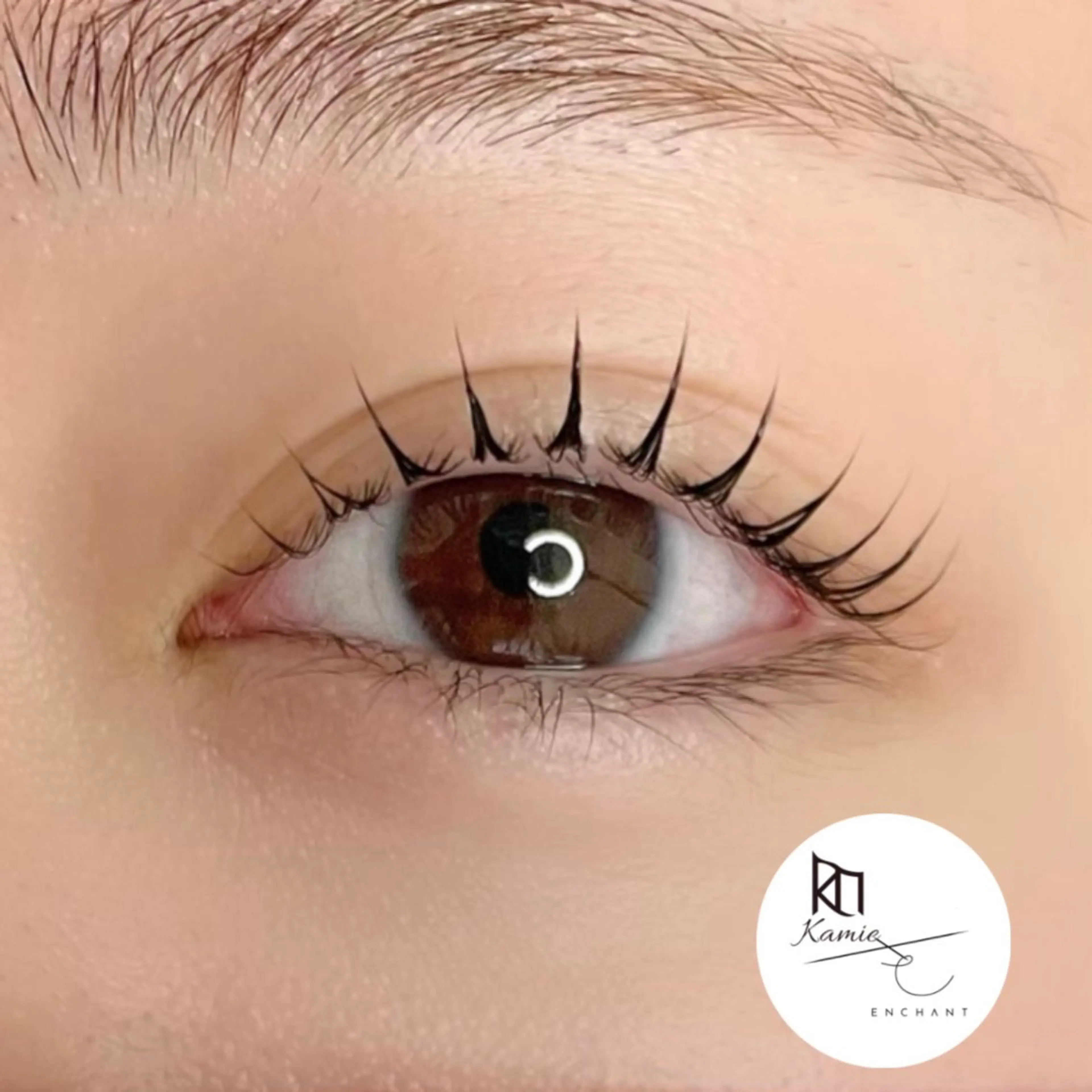 マツエク・マツパ 一重×まつ毛パーマ Kamie uni 原田のマツエク・マツパデザイン