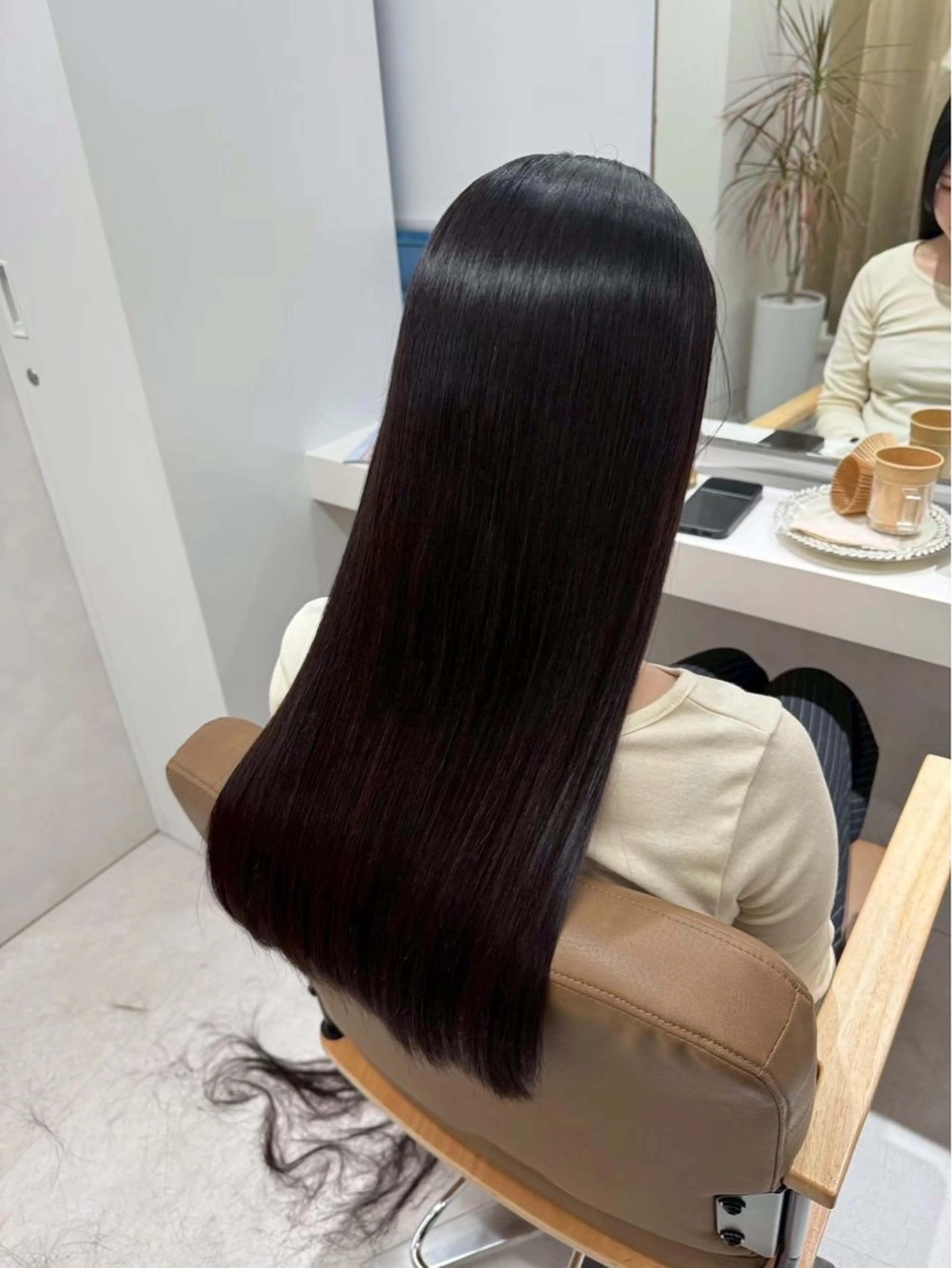 ロング カラー SLASHスラッシュ 古閑ななのヘアスタイル