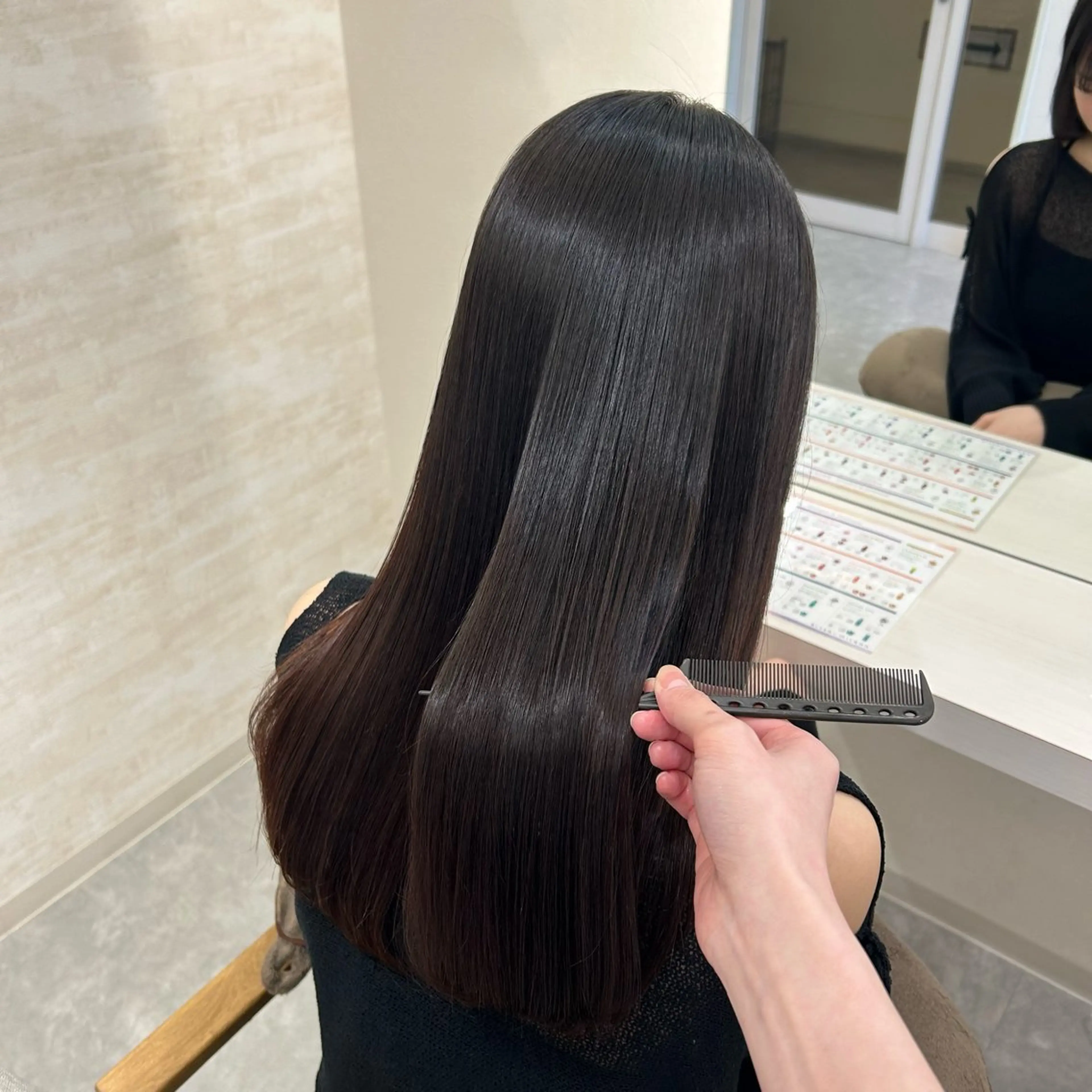 セミロング 髪質改善 縮毛矯正 カット 縮毛矯正 トリートメント 髪質改善&ヘアケア /菊池琉那のヘアスタイル