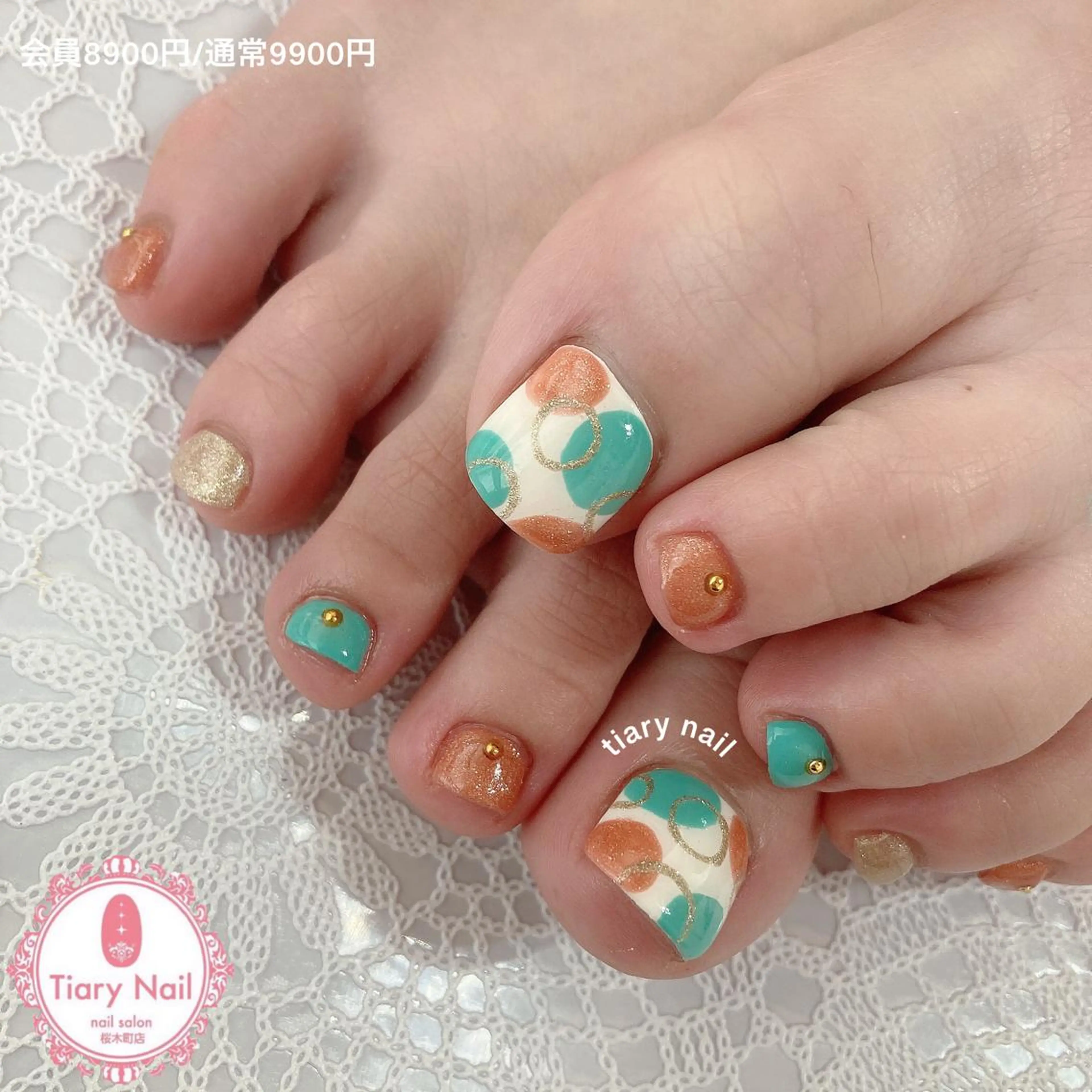 ネイル フットネイル TiaryNail まほのネイルデザイン