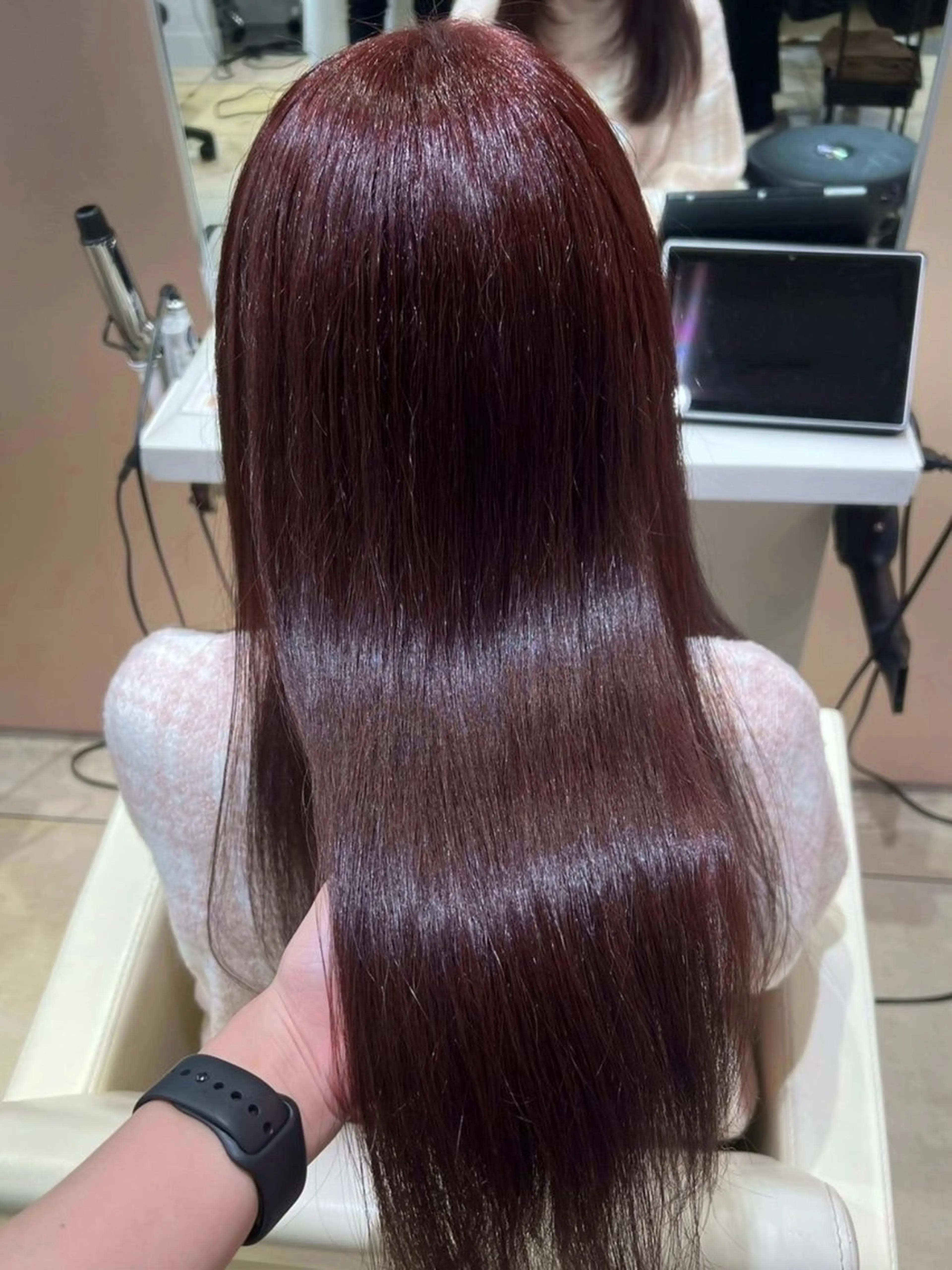 ロング カラー ヘアカラー トリートメント 🐈‍⬛カチモリ/暖 色/𝐌𝐢𝐤𝐮のヘアスタイル