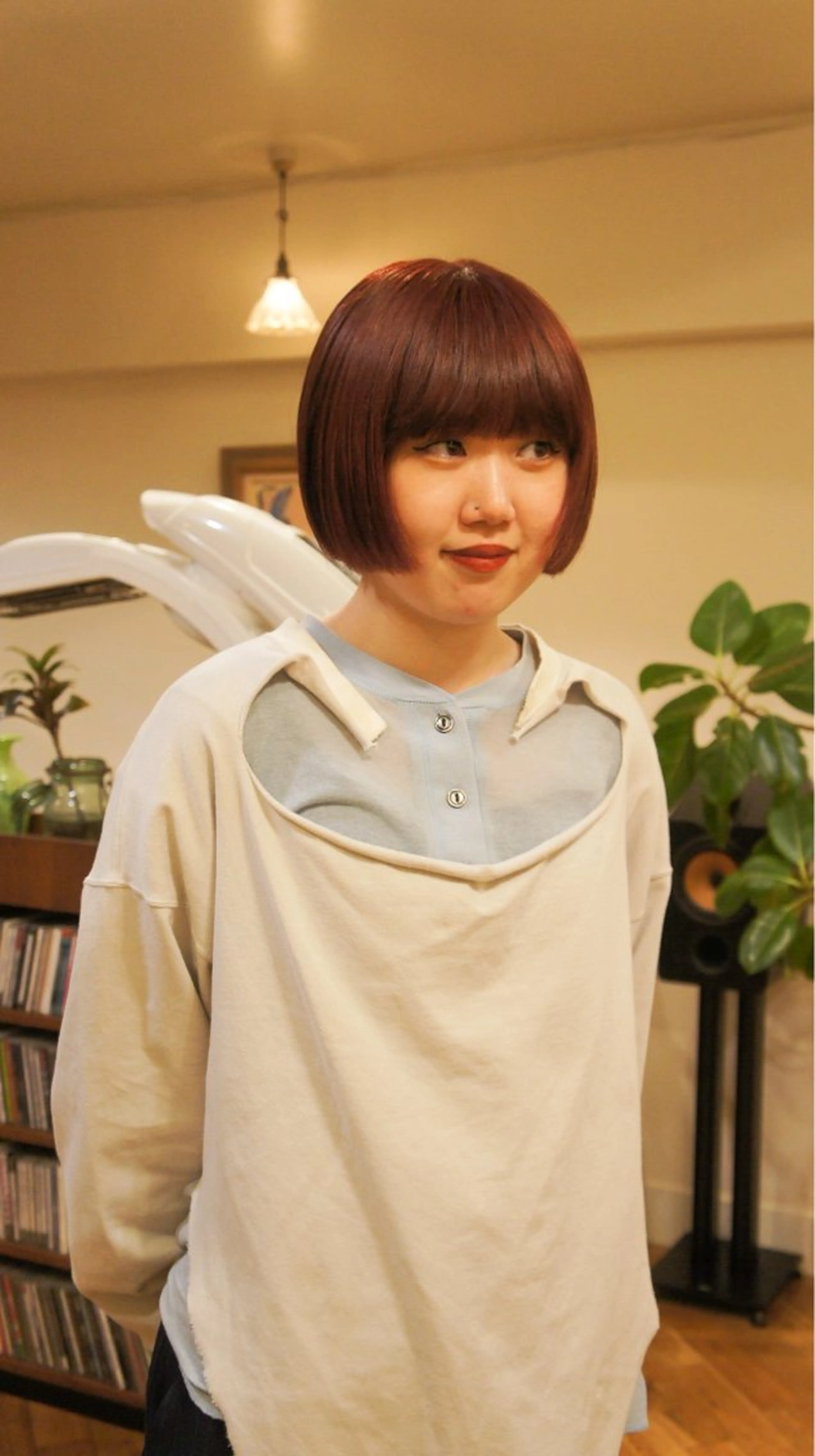 ミディアム カラー 藤川 りんとのヘアスタイル