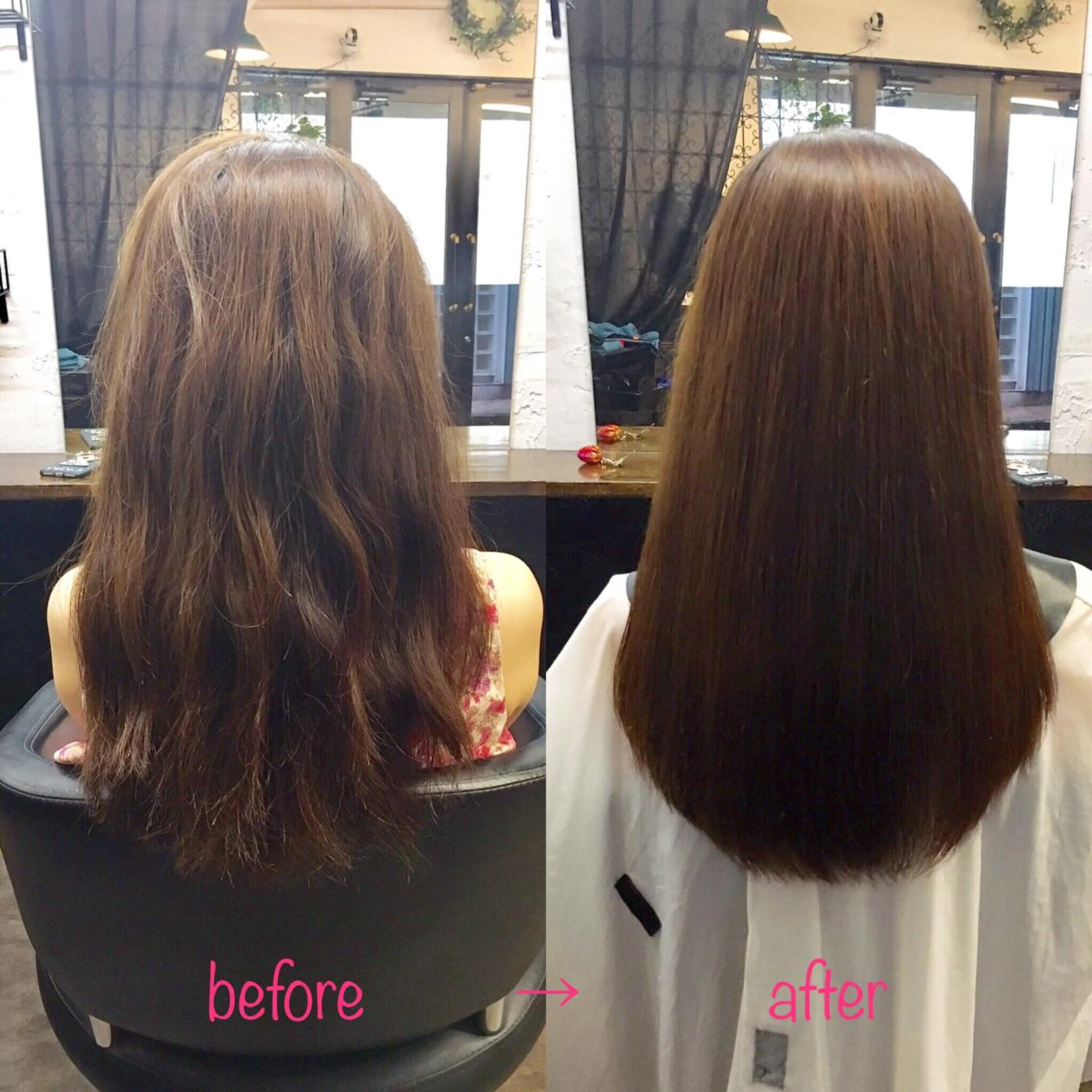 ロング 縮毛矯正&髪質改善 MAILHAIRのヘアスタイル