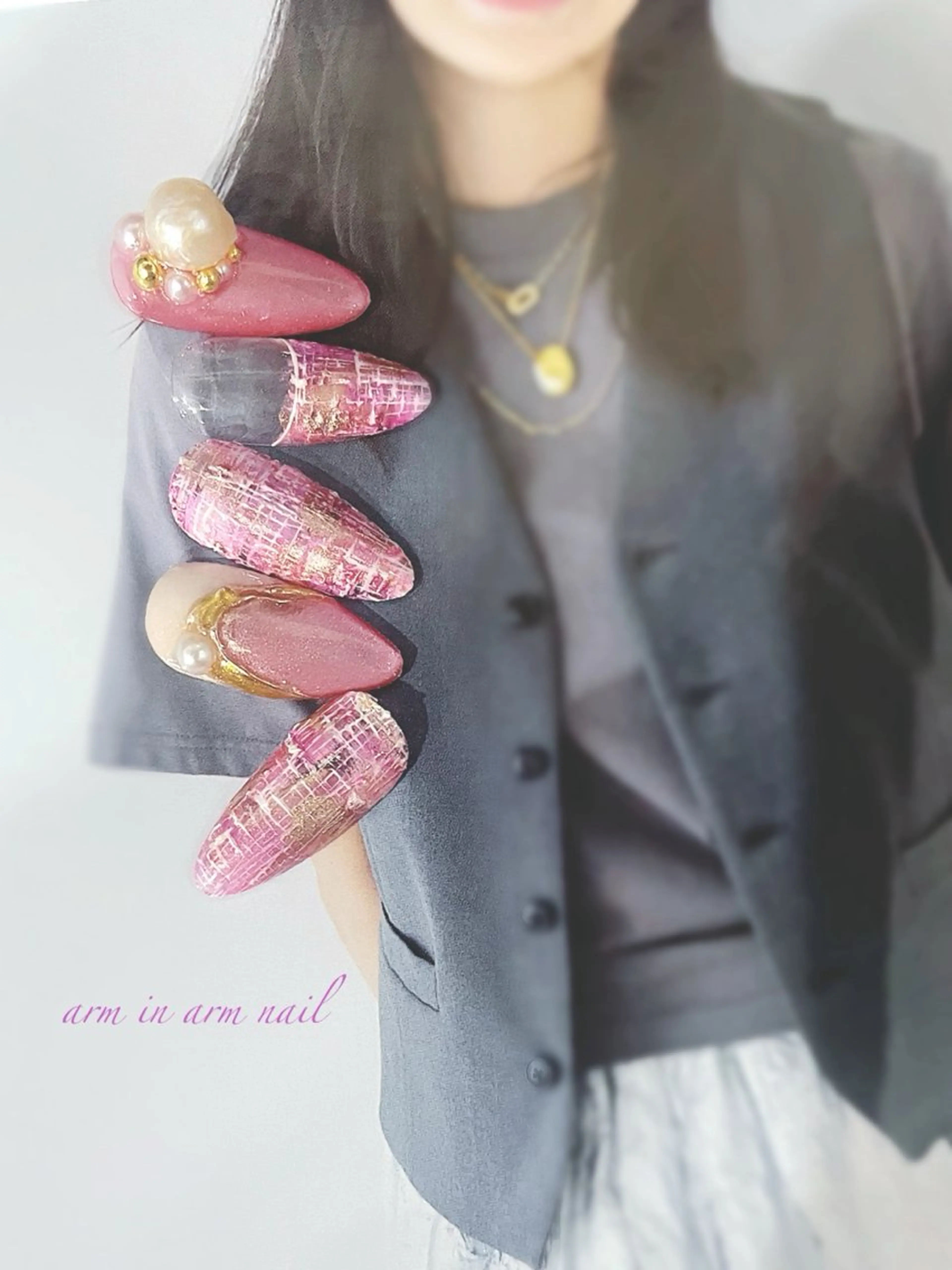 ネイル arm in arm ︎✿Yamamotoのマツエク・マツパデザイン