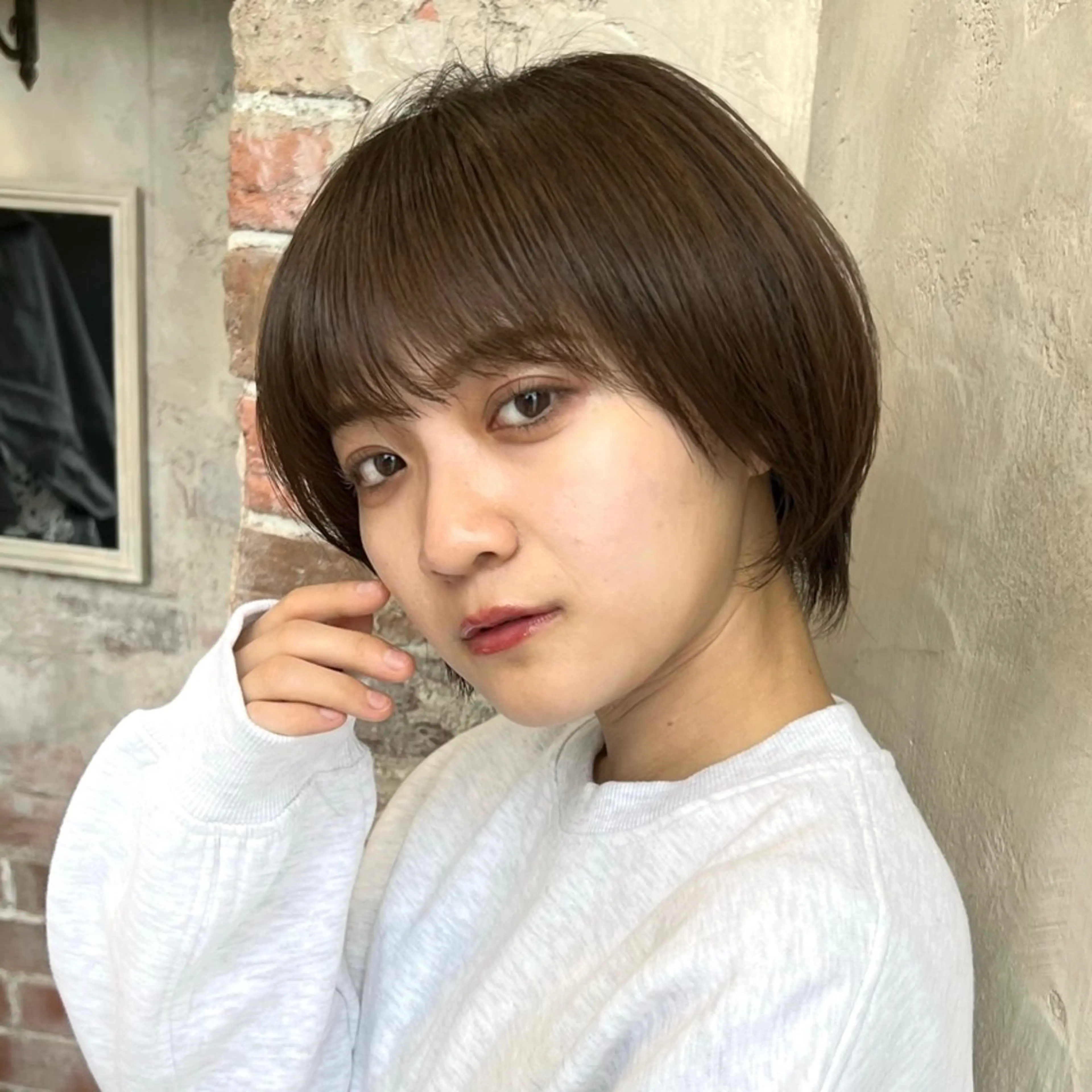 ショート カット トリートメント 💍新宿ショート 💍岩田莉奈のヘアスタイル