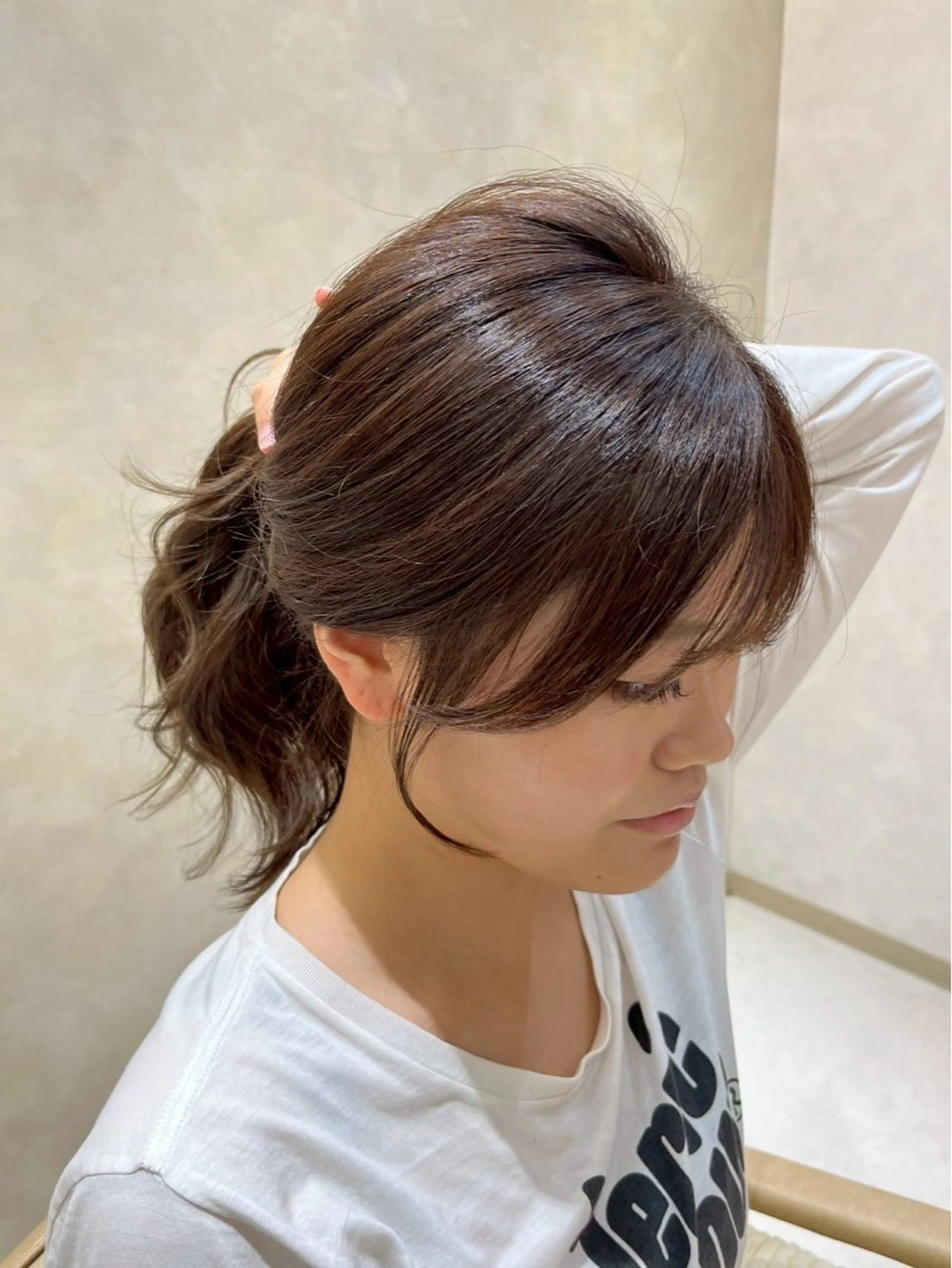 セミロング 顔周りカット 似合わせカット れな/Zina博多 トレンド/顔周りのヘアスタイル