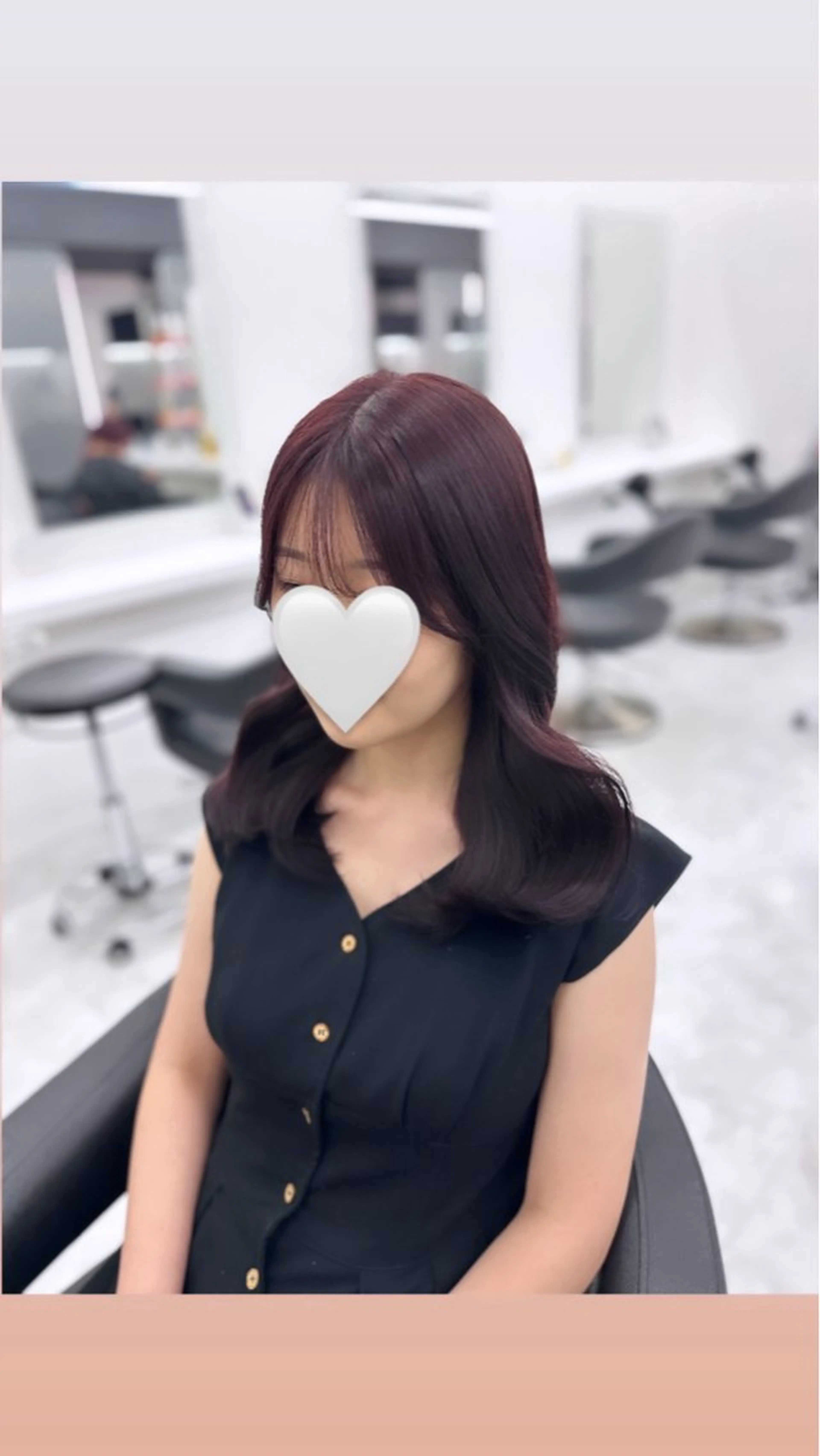 ロング カラー パーマ ヘアアレンジ メンズ キッズ ♥️韓国ヘア レイヤー♥️ゆりのヘアスタイル