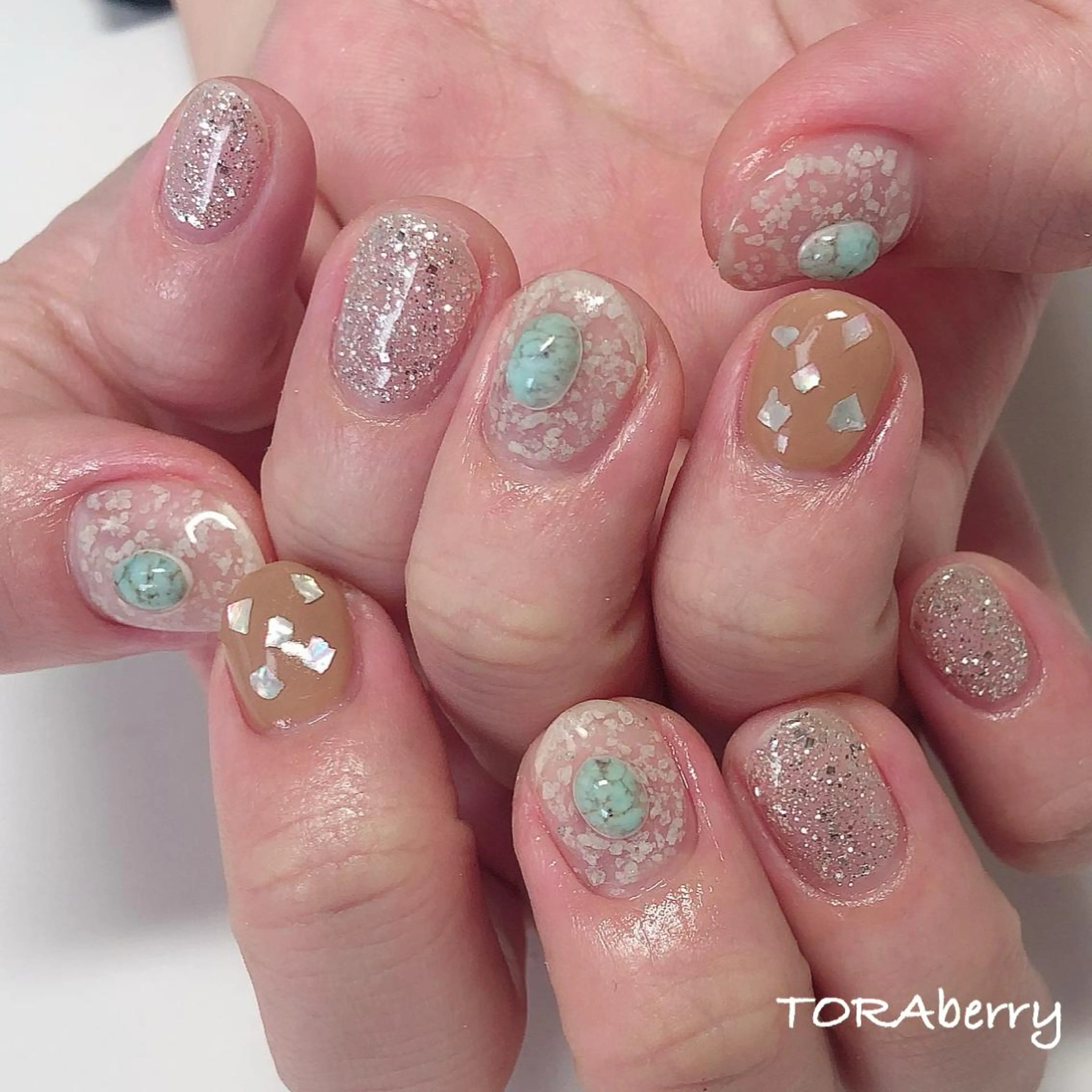 ネイル 夏ネイル ハンドネイル ネイリスト なつみのネイルデザイン