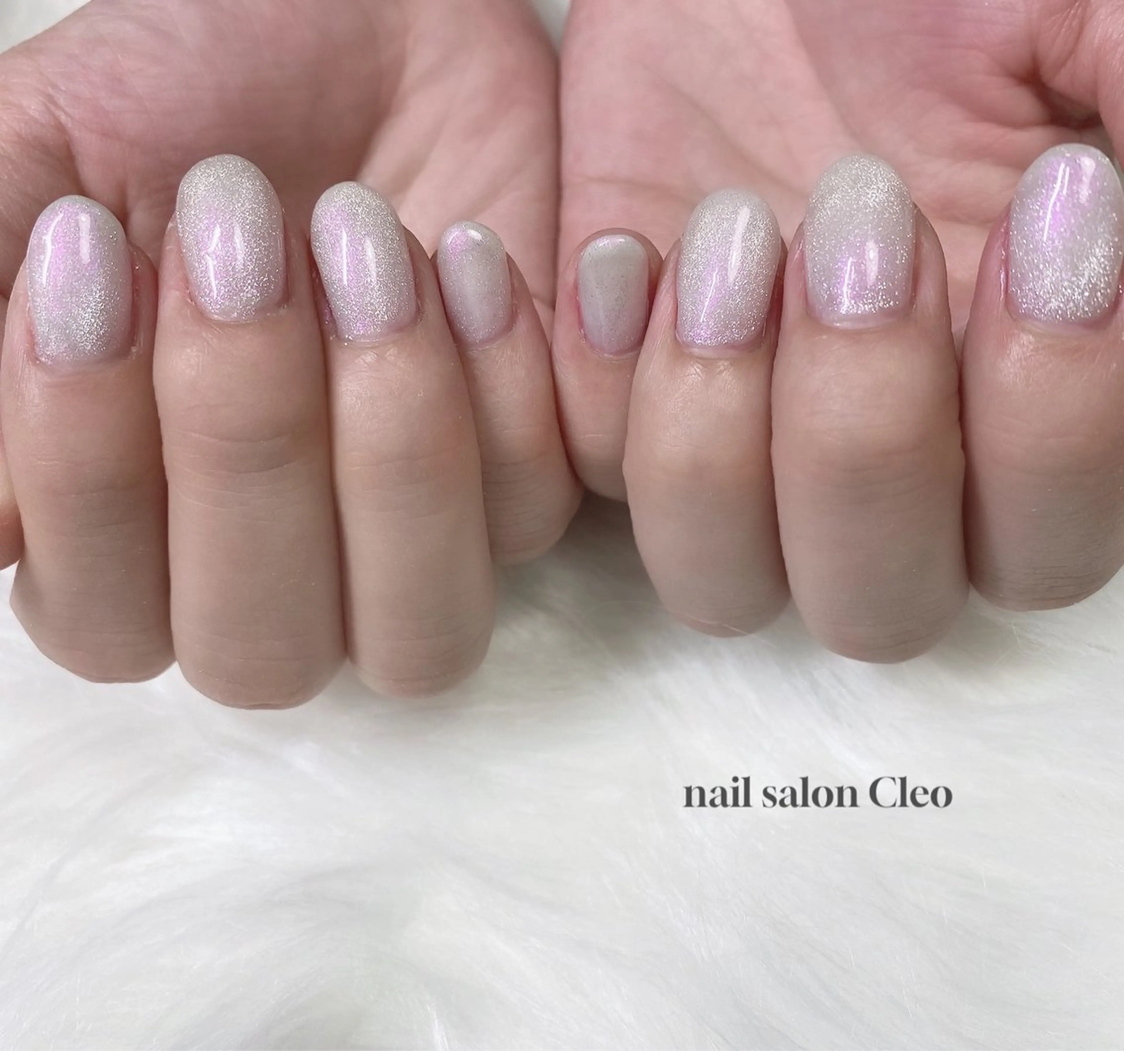 ネイル マグネットネイル ピンク Cleo クレオのネイルデザイン