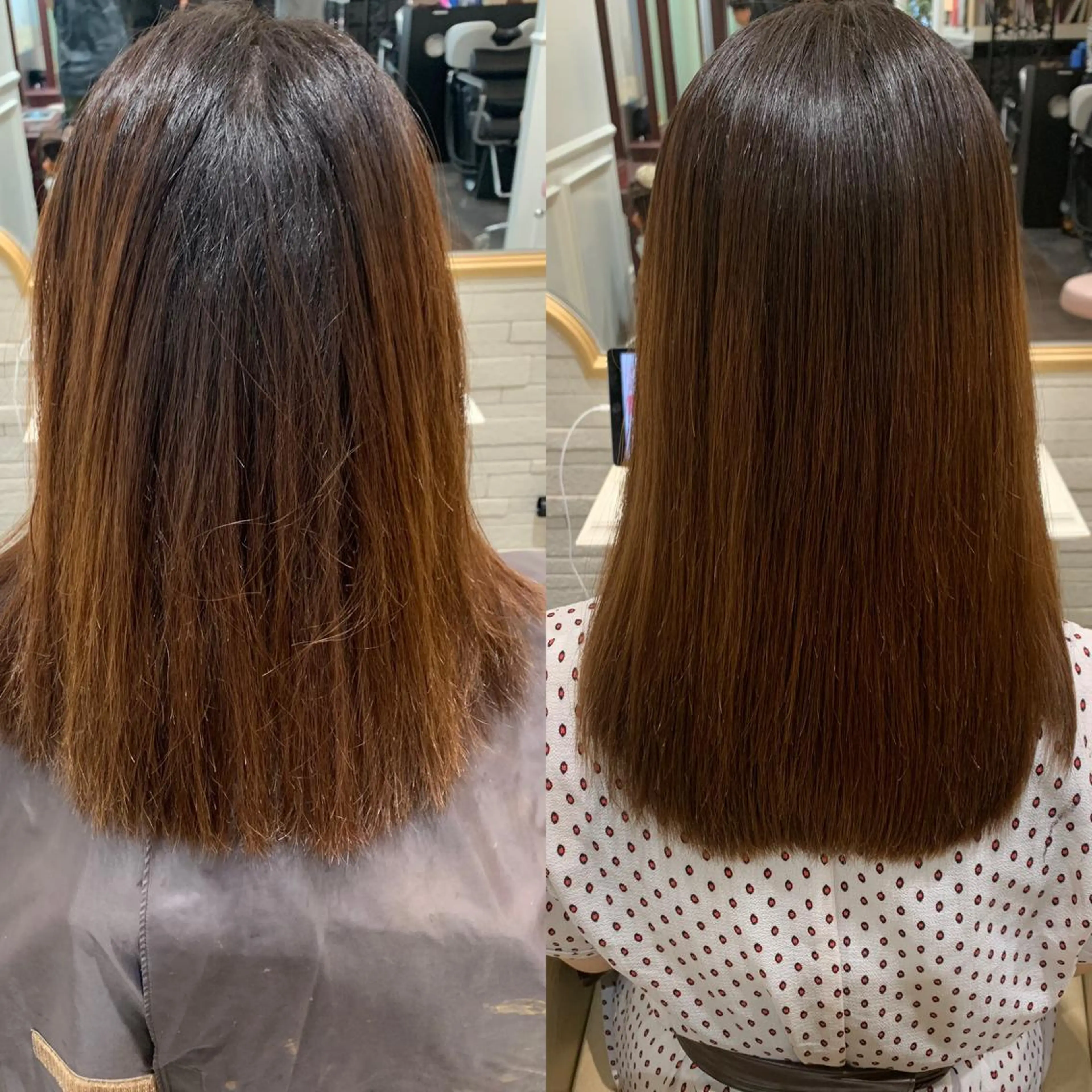 ロング 縮毛矯正 カット ヘアカラー トリートメント 韓国ヘア×髪質改善 ⭐️谷遼平⭐️のヘアスタイル