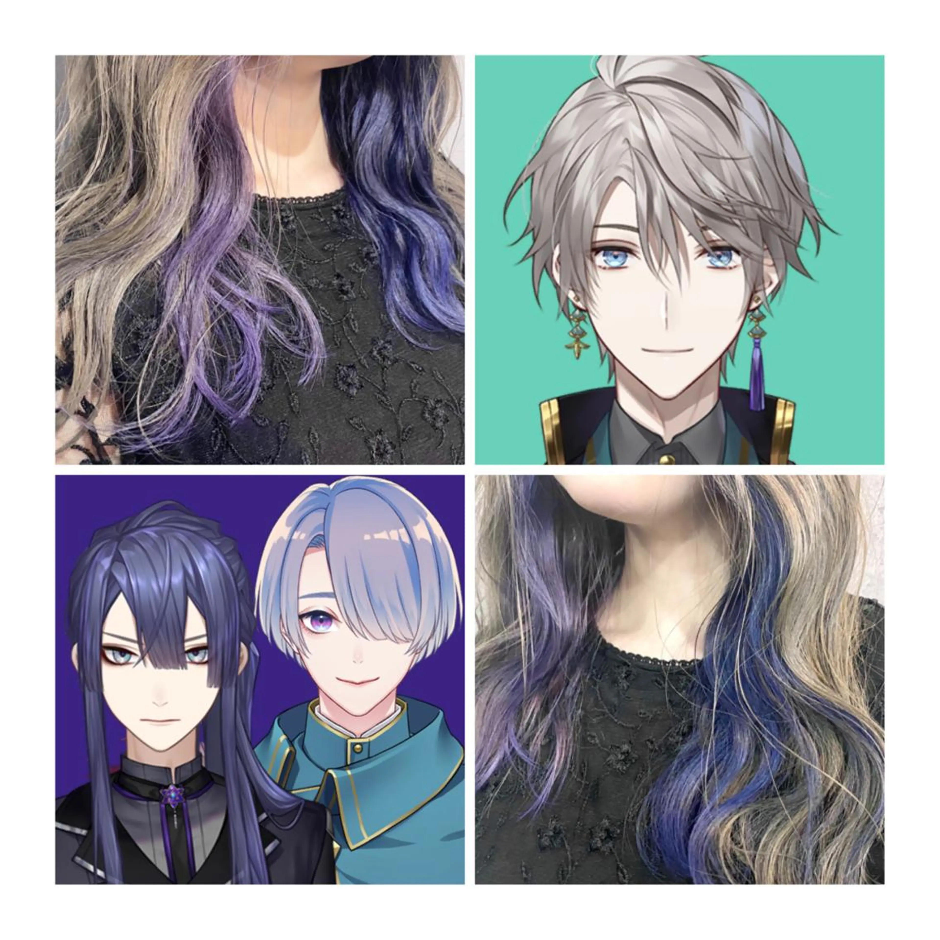 セミロング カラー GARU-ガル-所属・TSUNO🦖 派手髪/オタク美容師のヘアスタイル