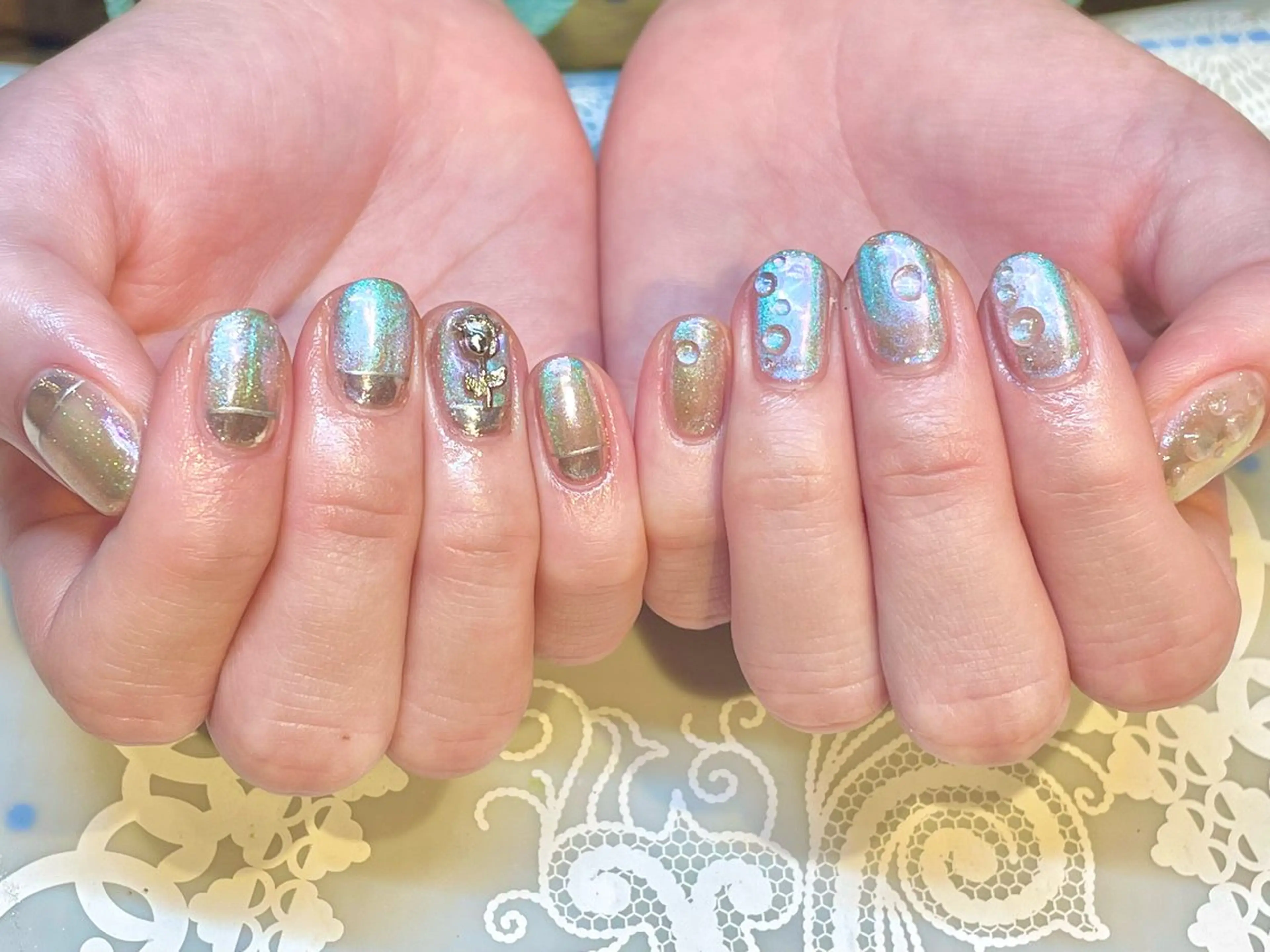 ネイル アートネイル オフィスネイル ワンカラーネイル ショートネイル ネイルサロン　リリーブランシュ所属・森 瑞紀のネイルデザイン