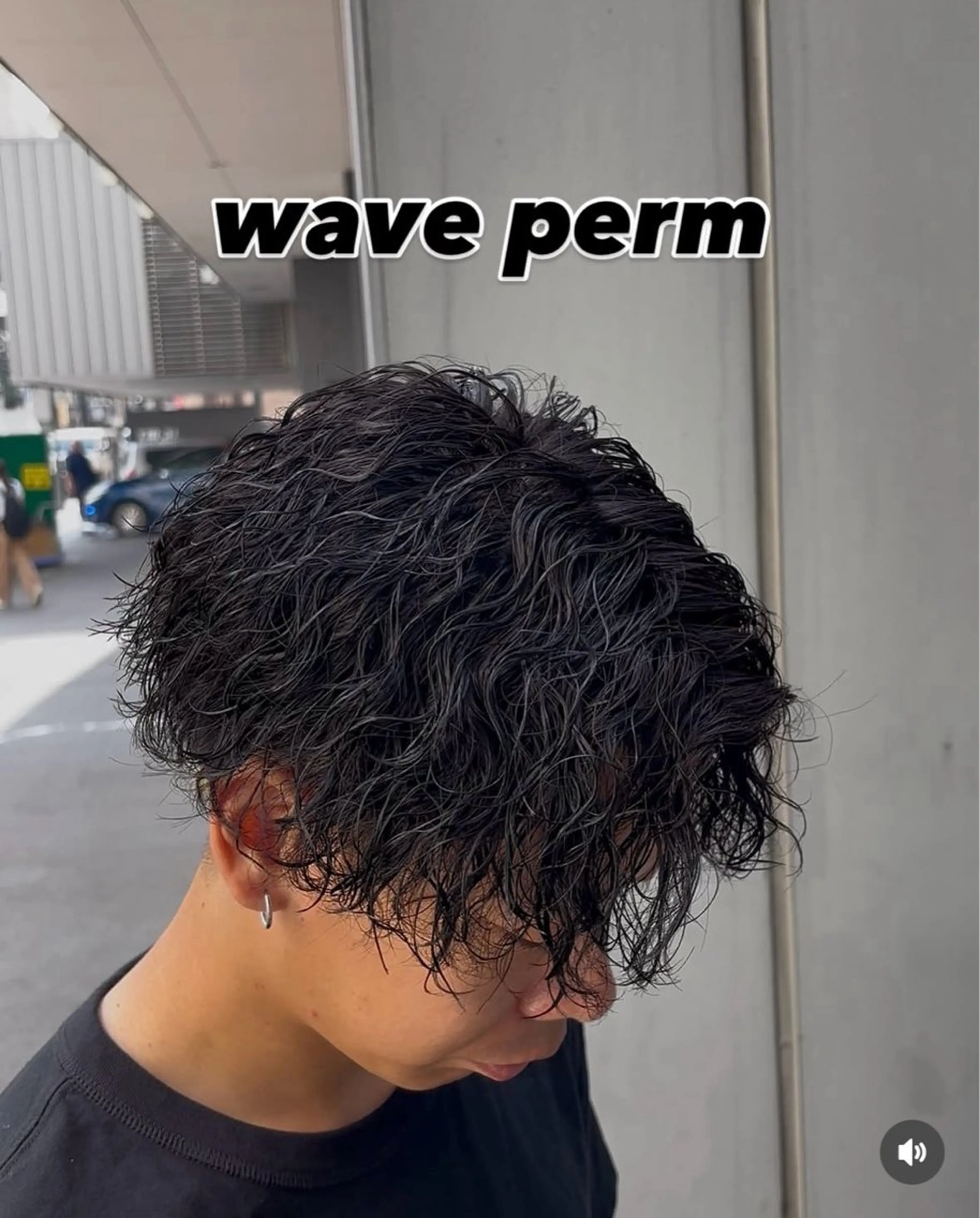 メンズカット＋ツイストスパイラルパーマの写真