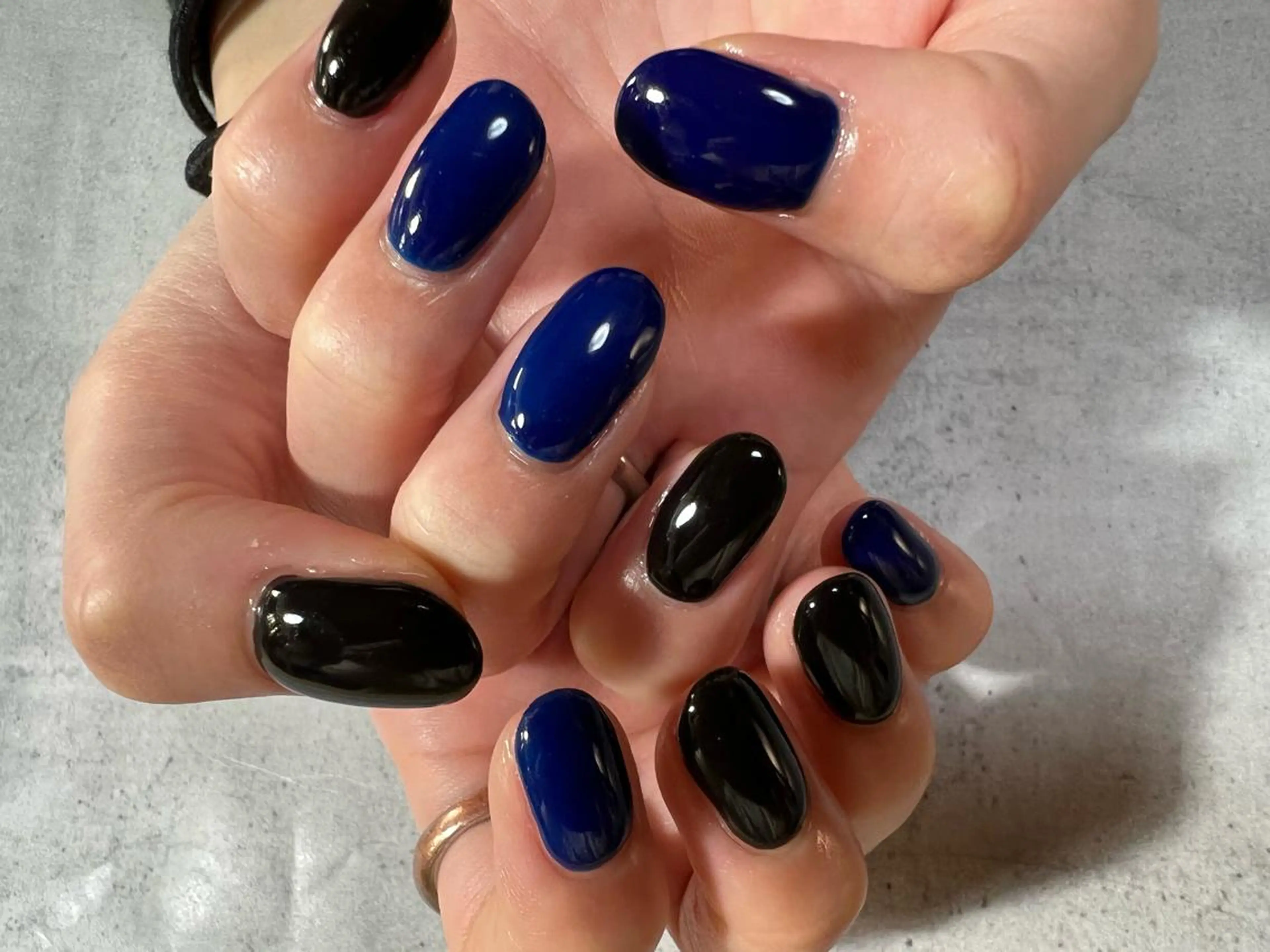 メンズネイル💅 ワンカラー・ラメグラ(オフ込み)の写真