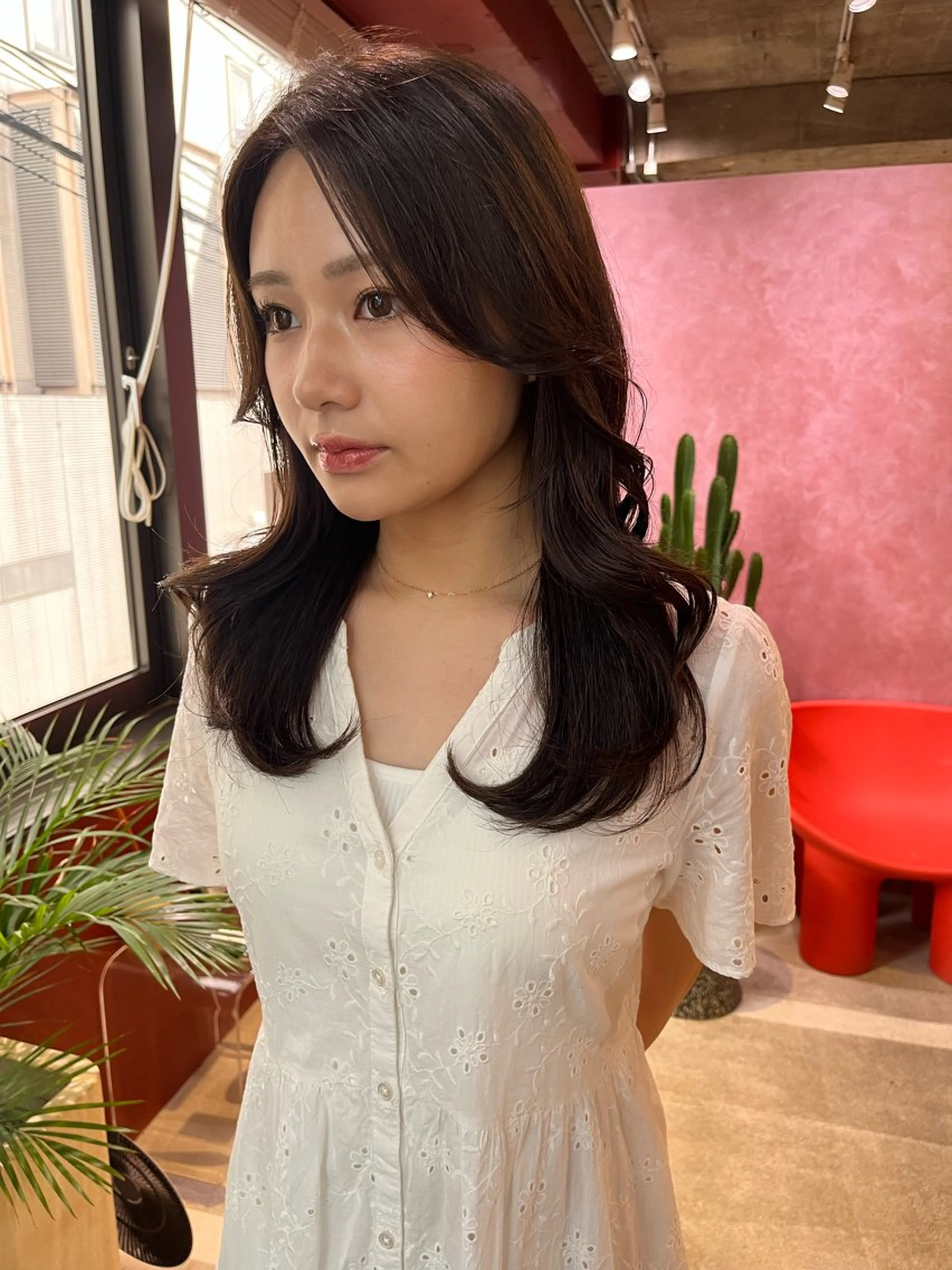 🌈【奥田限定/韓国ヘア】顔周り小顔カット＋透明感カラー＋オージュア🌈の写真