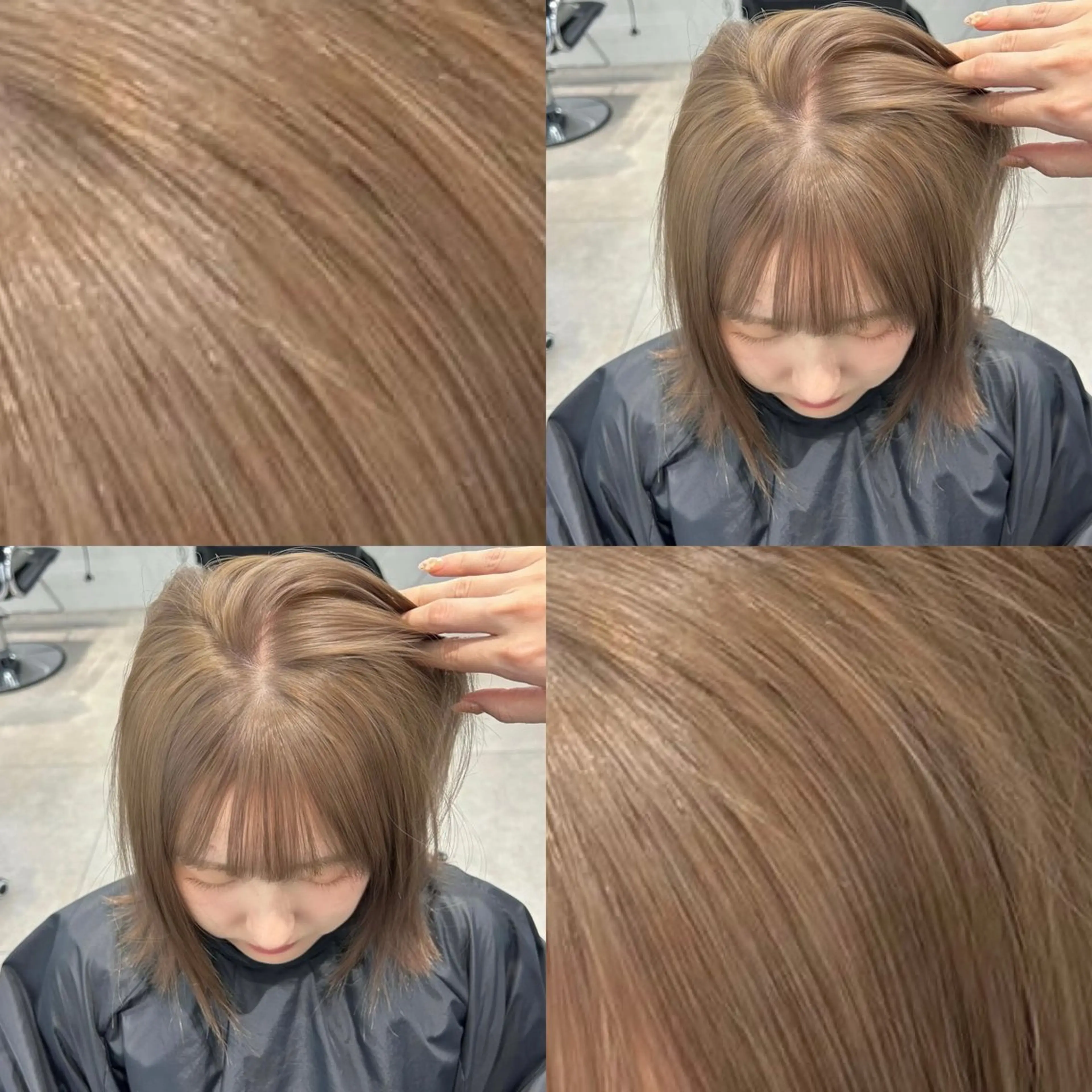 カラー ヘアカラー トリートメント onyx所属・ミルクティーベージュ ケアブリーチカラーのヘアスタイル
