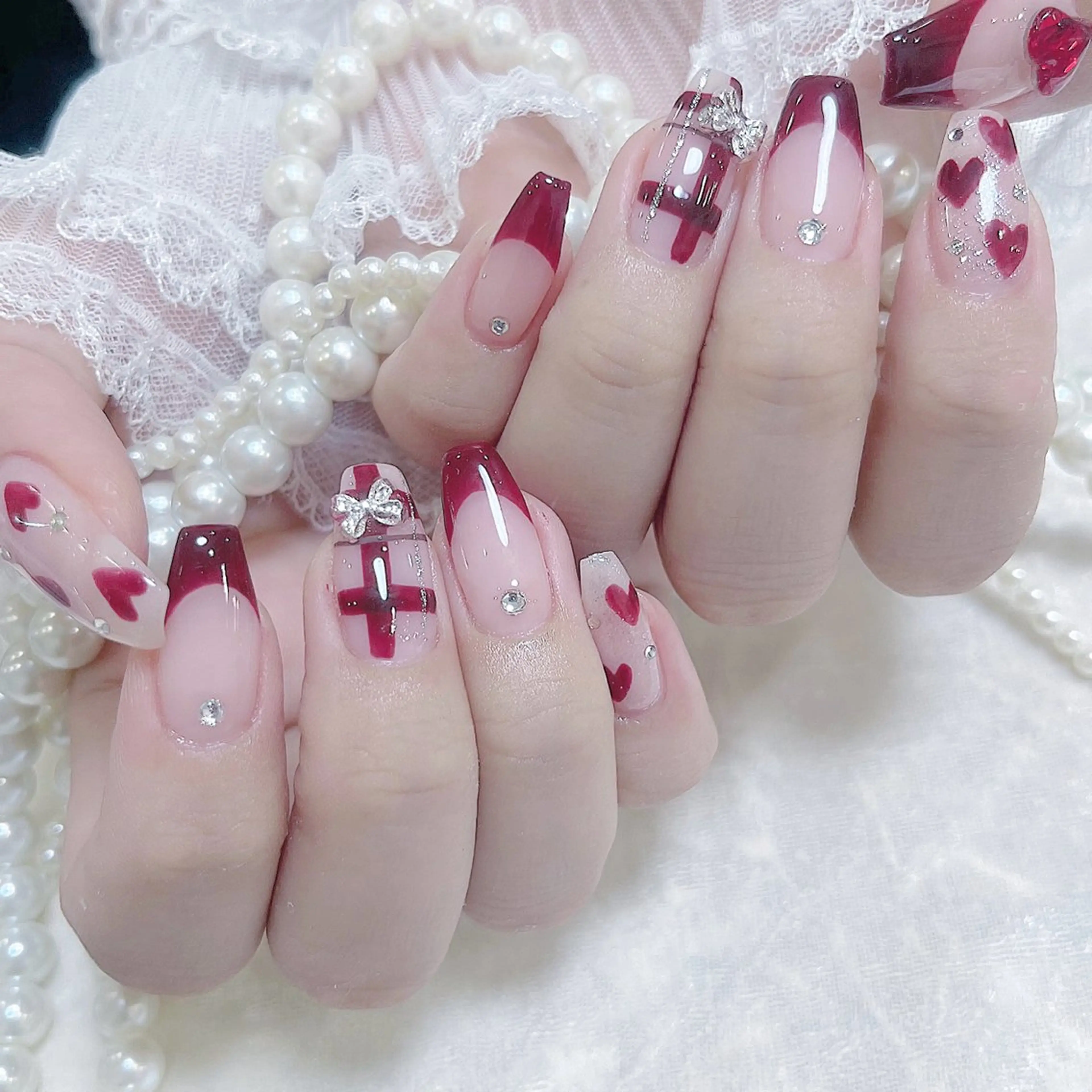 ネイル ハンドネイル Maya 🧊🫧‪のネイルデザイン