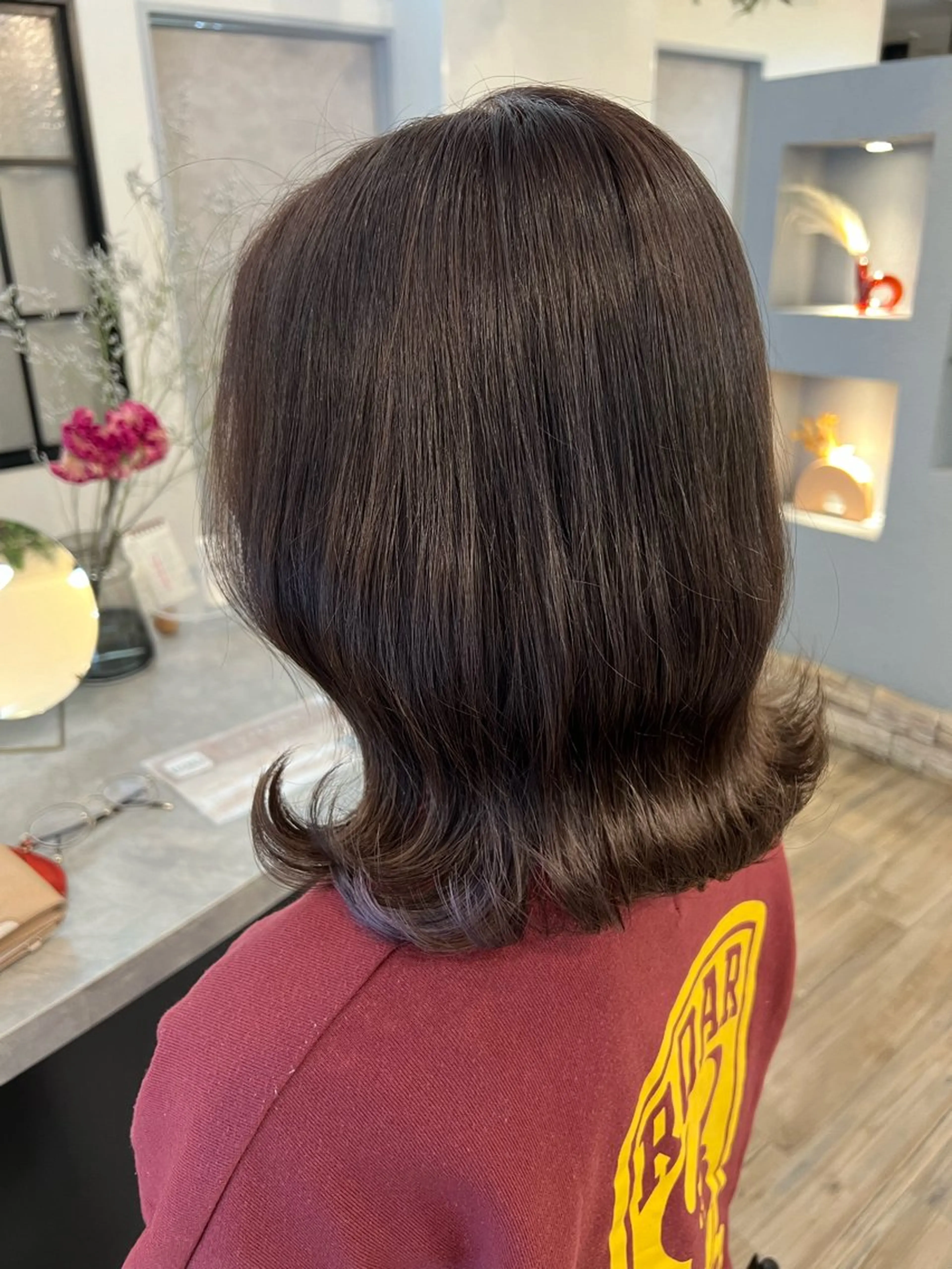 ミディアム カラー 透明感カラー バイオレットカラー カット ヘアカラー トリートメント いぐちしょうた🫧 VISAGEbaskのヘアスタイル