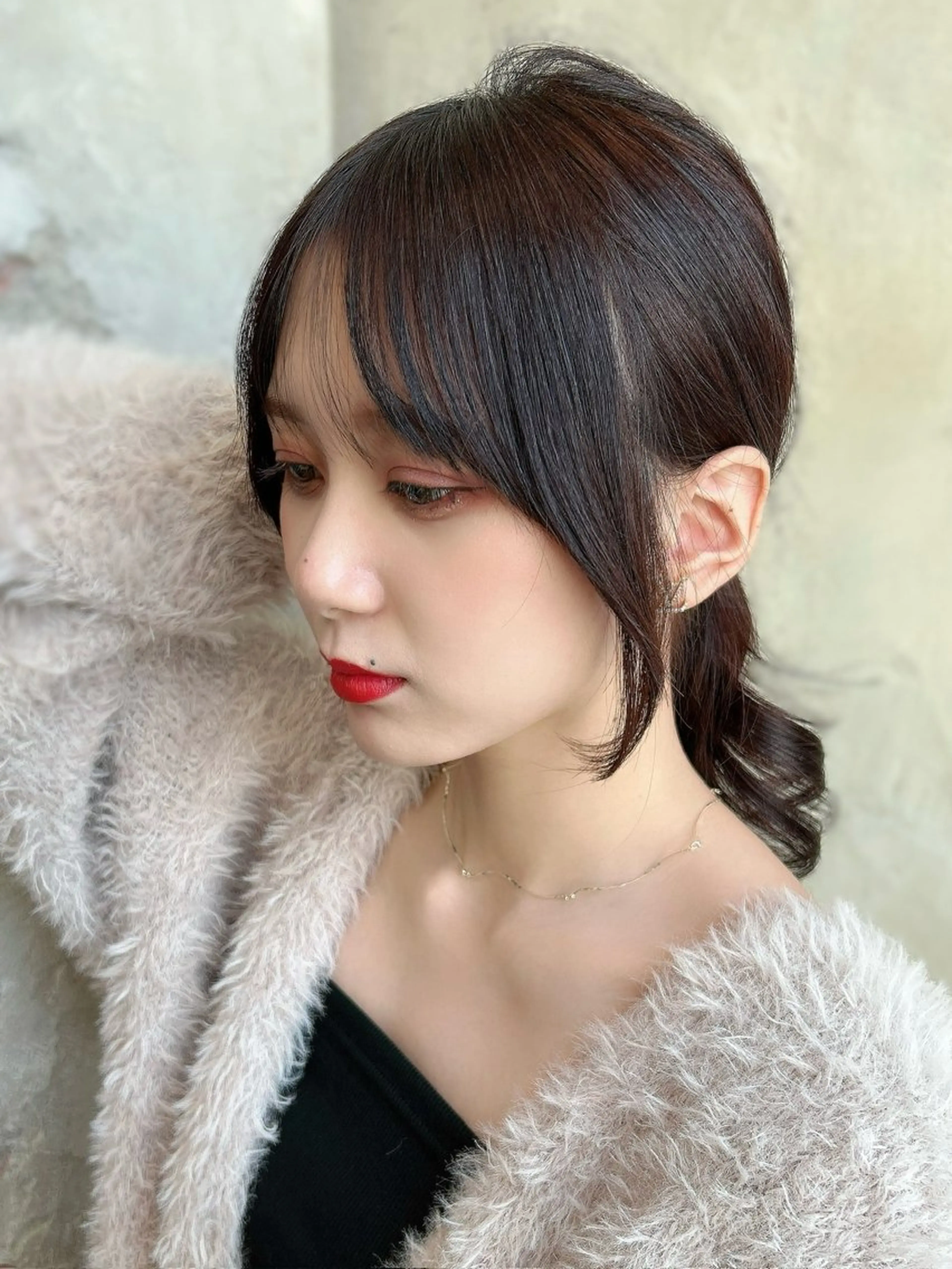 ロング カラー カット ヘアカラー トリートメント 新宿✨顔周りカット 韓国ヘア/坂本亜裟海のヘアスタイル