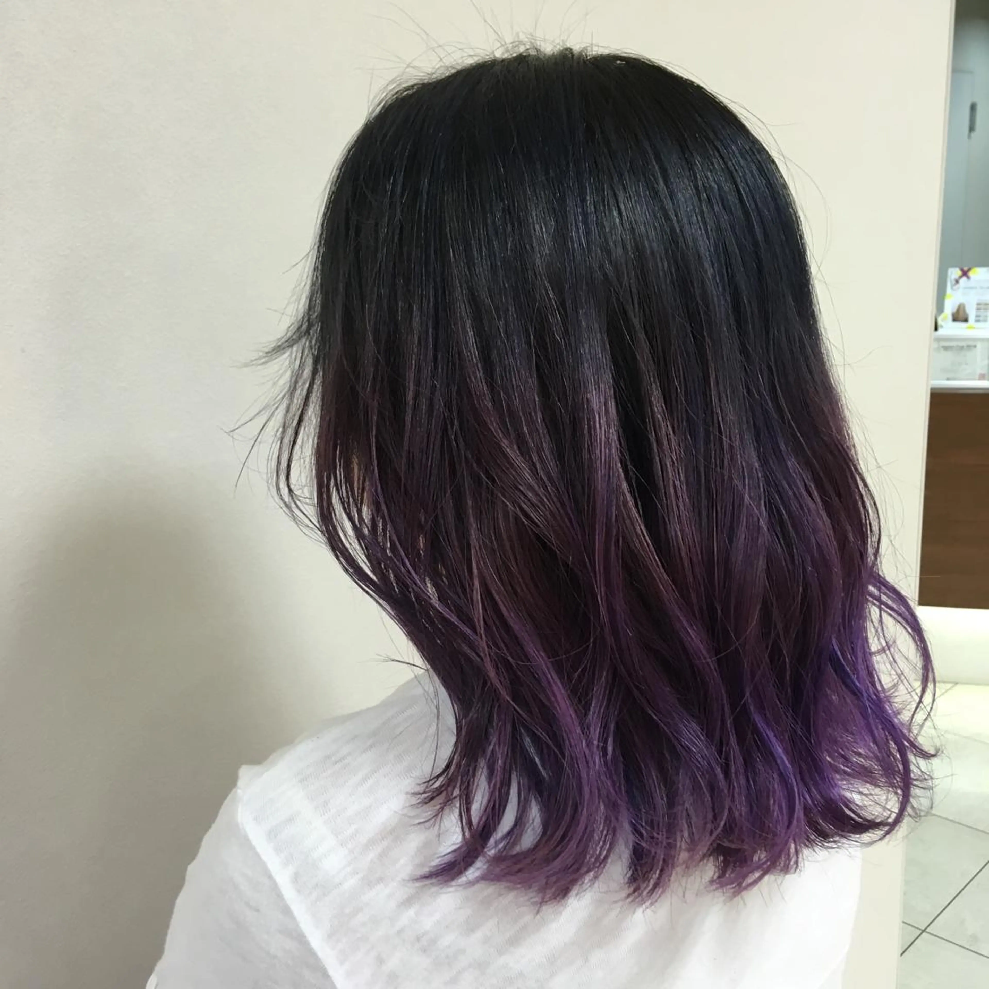 ミディアム カラー ヘアアレンジ ヘアカラー トリートメント 【Sweep】おじま のぞみのヘアスタイル