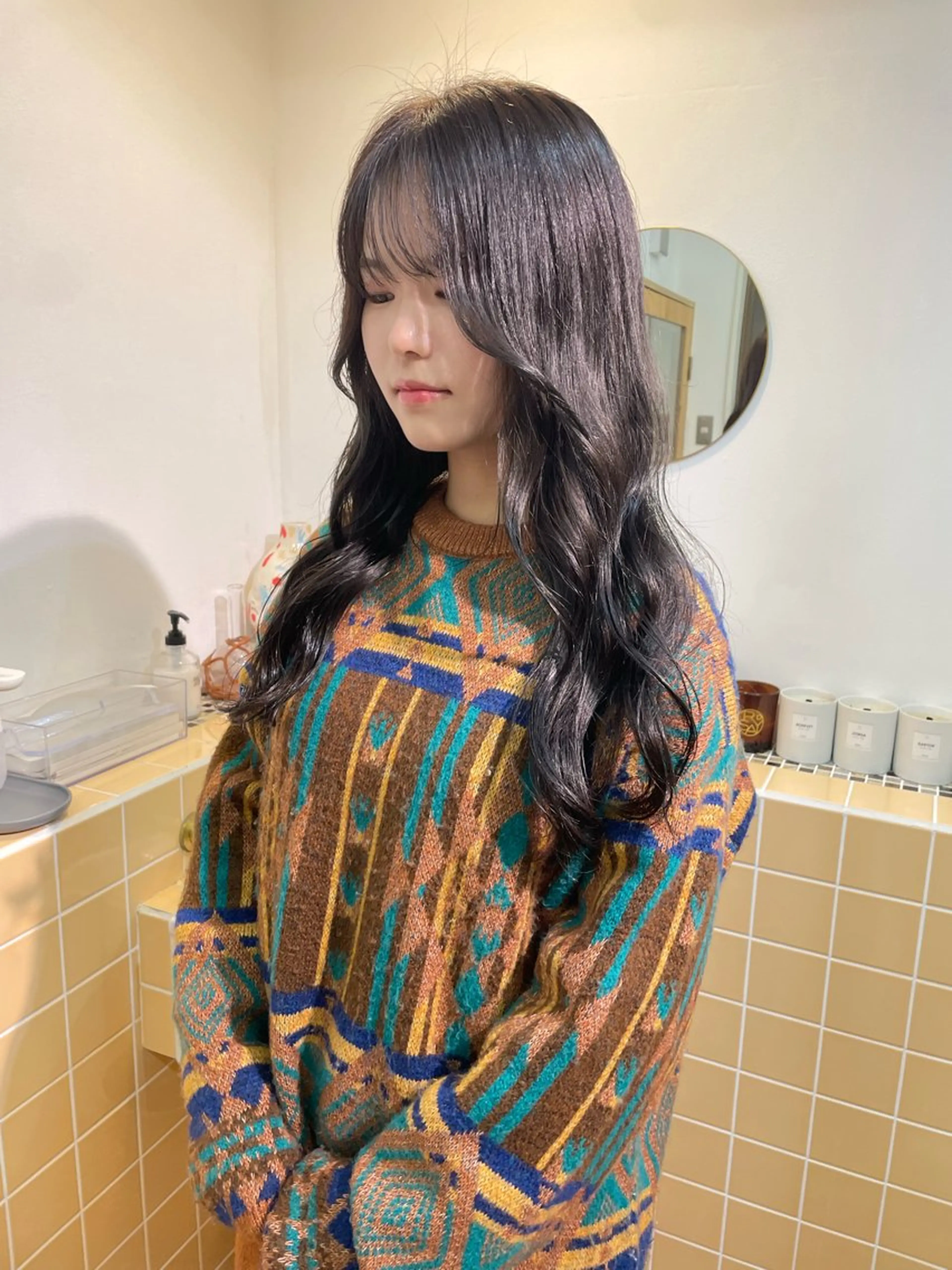 ロング カラー ヘアカラー sakura🌸 レイヤー/韓国ヘアのヘアスタイル