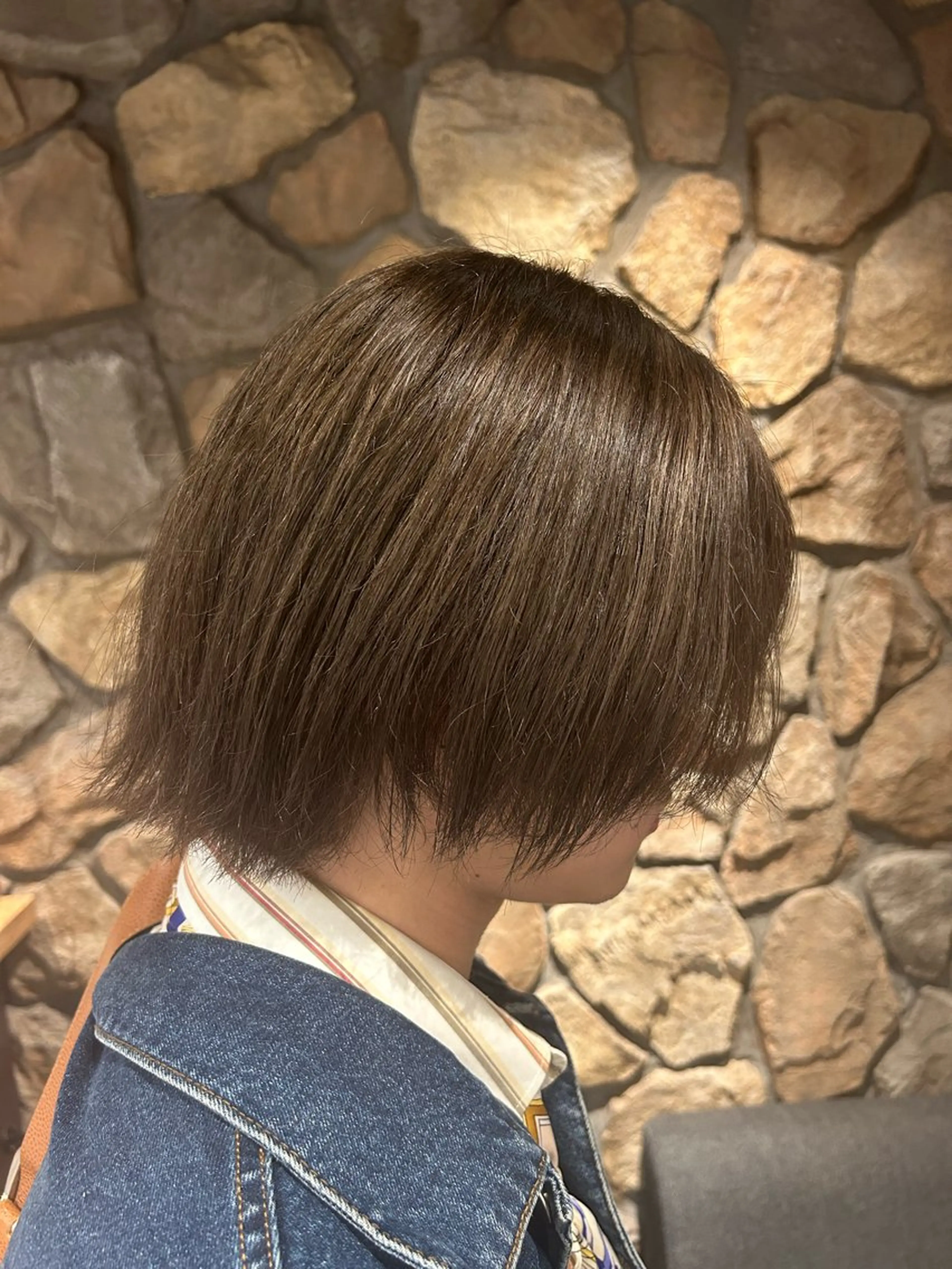 ミディアム カラー メンズ グレージュ メンズパーマ✨️村越 雄斗のヘアスタイル