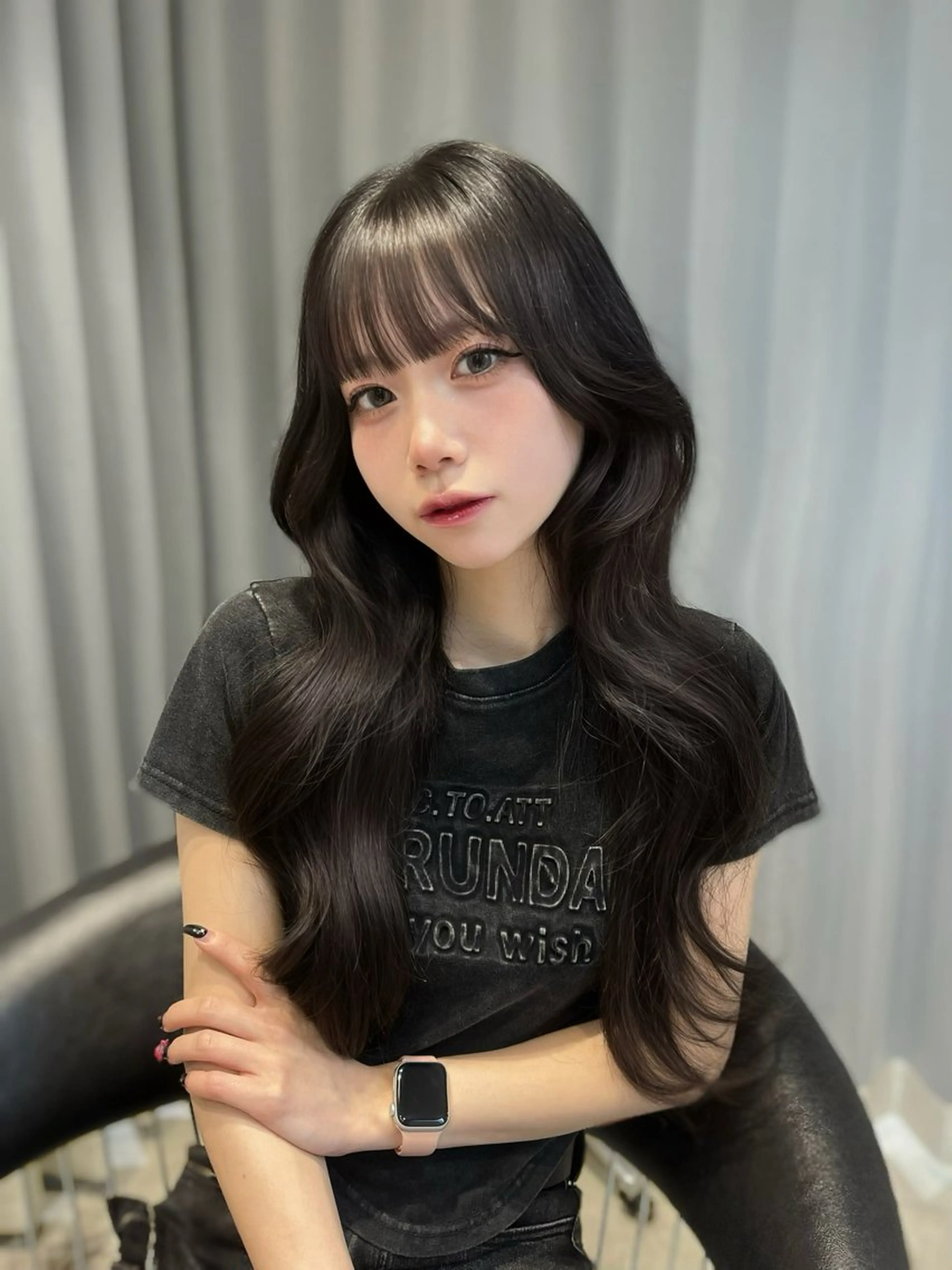 ロング メンズセンターパート 🇰🇷wakanaのヘアスタイル