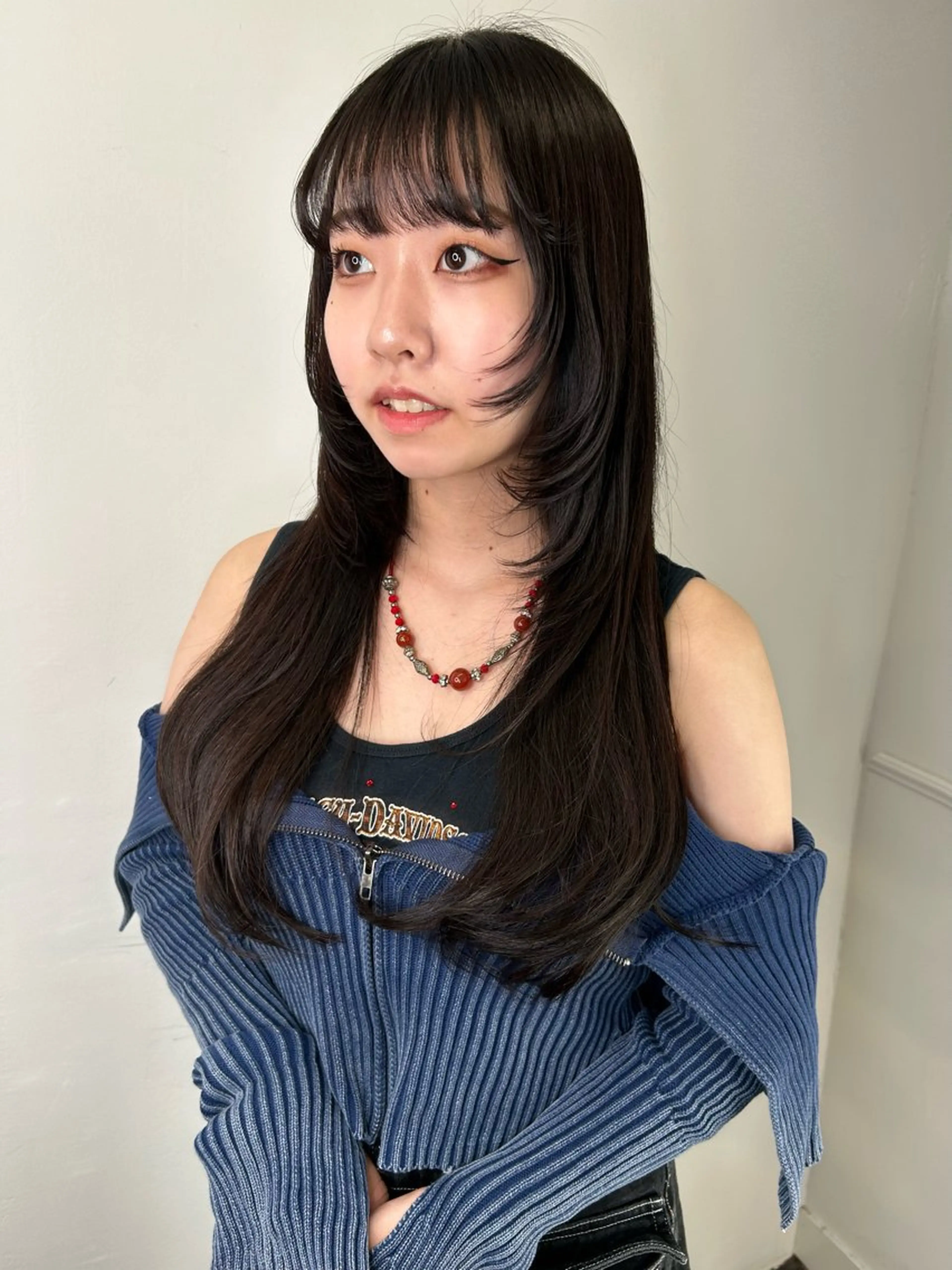 ロング カラー レイヤーカット ウルフカット ウルフレイヤー land所属・透明感カラー/レイヤ ー🌙Honokaのヘアスタイル