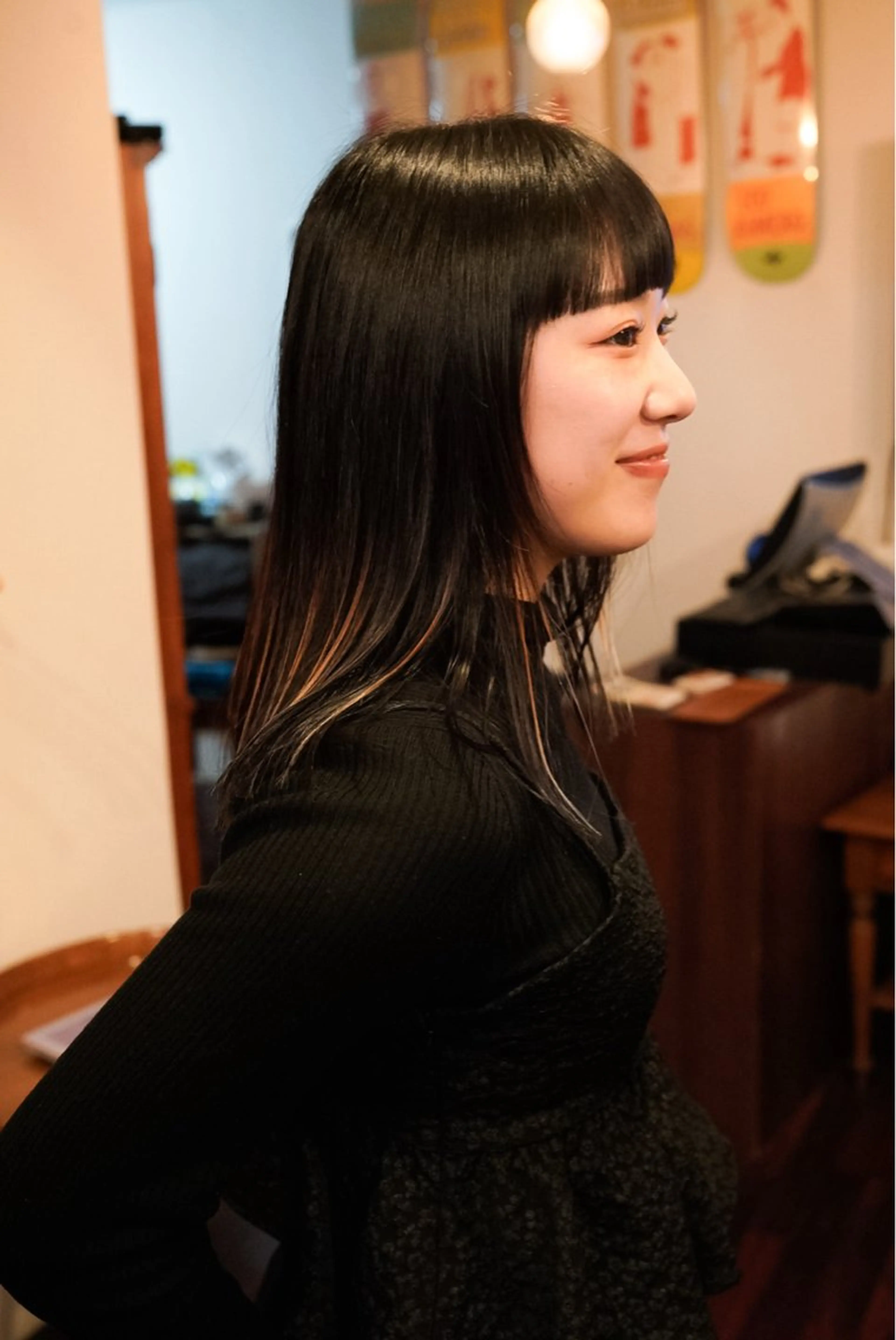 セミロング カラー 千葉 慎也のヘアスタイル