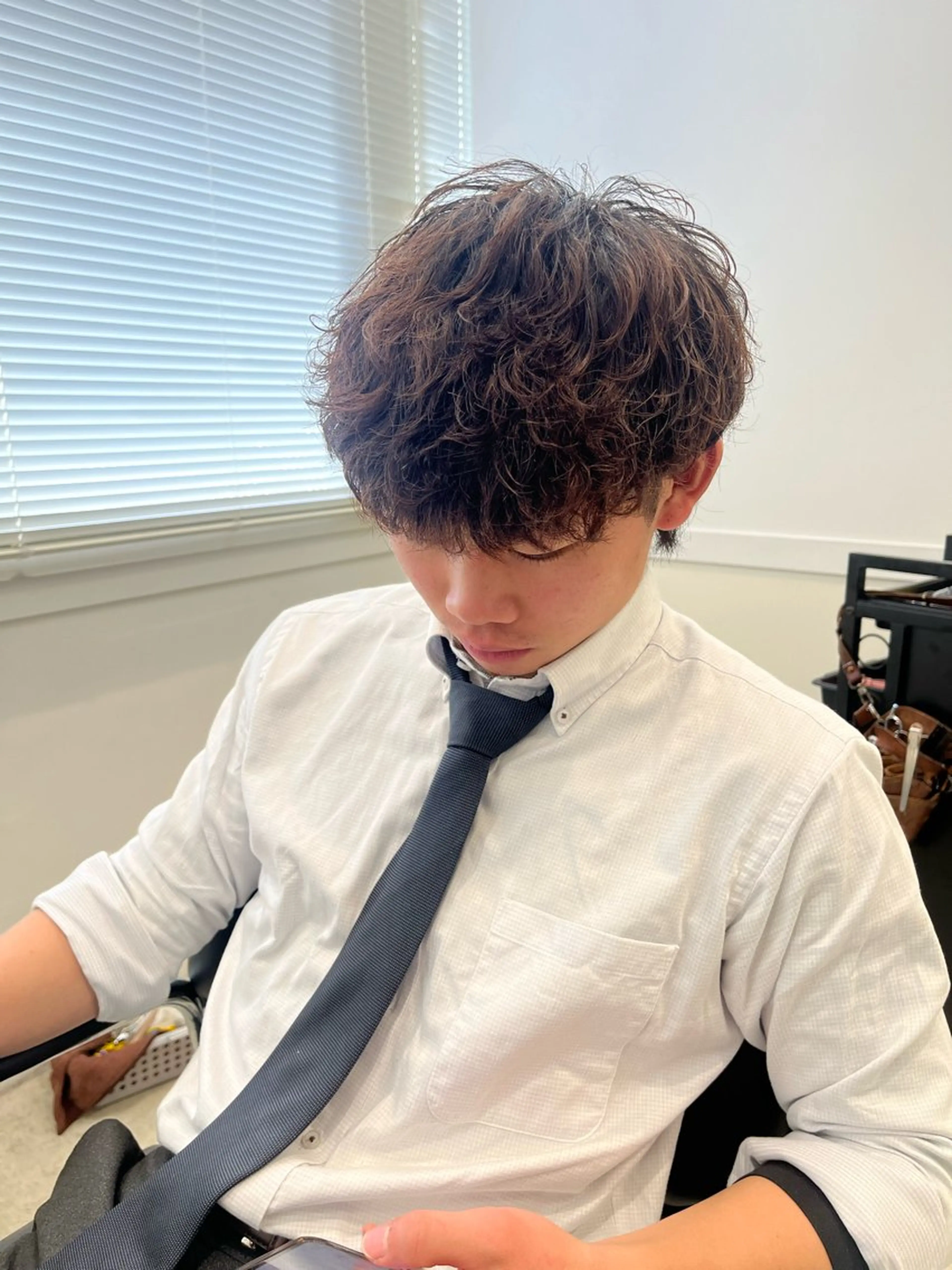 メンズ カット パーマ ヘッドスパ Go   Today シェアサロン　横浜店所属・【ただの天才 🎨】のヘアスタイル