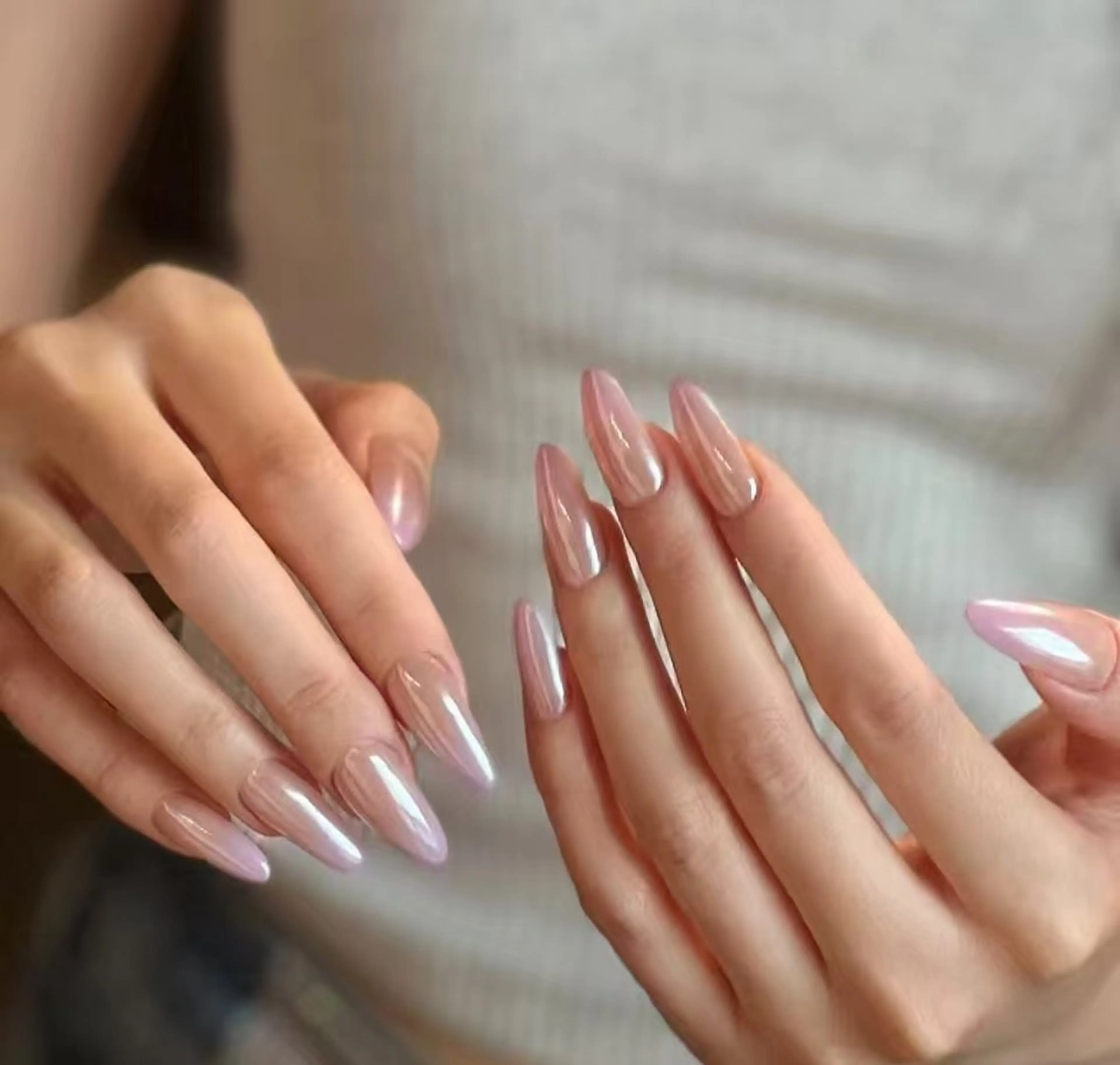 ネイル フラワーネイル フレンチネイル ジェルネイル ガラスフレンチ ハート ハンドネイル BabyYouMi ねねのネイルデザイン