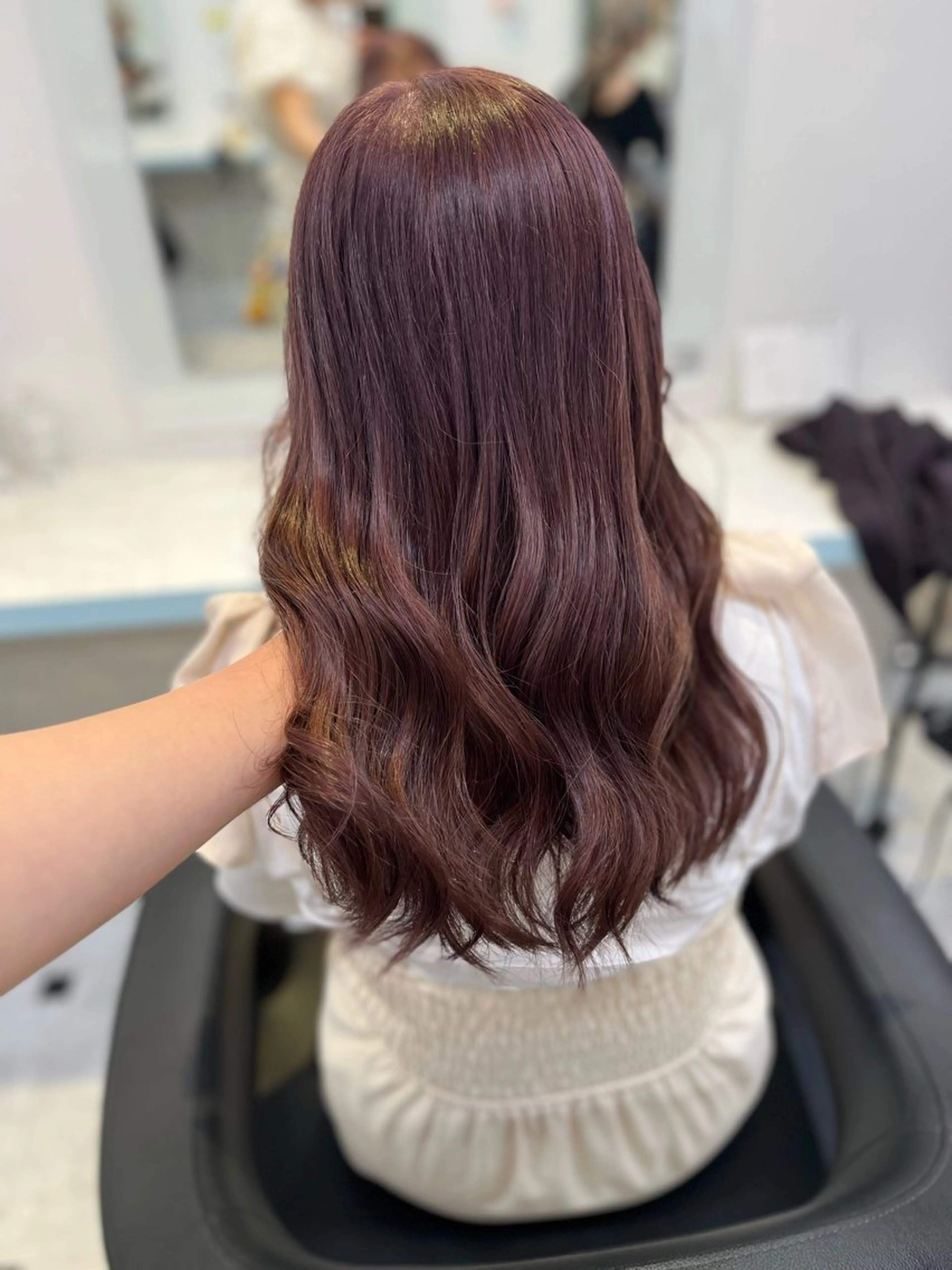 セミロング カラー ヘアアレンジ 愛されカラー🩷 はるなのヘアスタイル