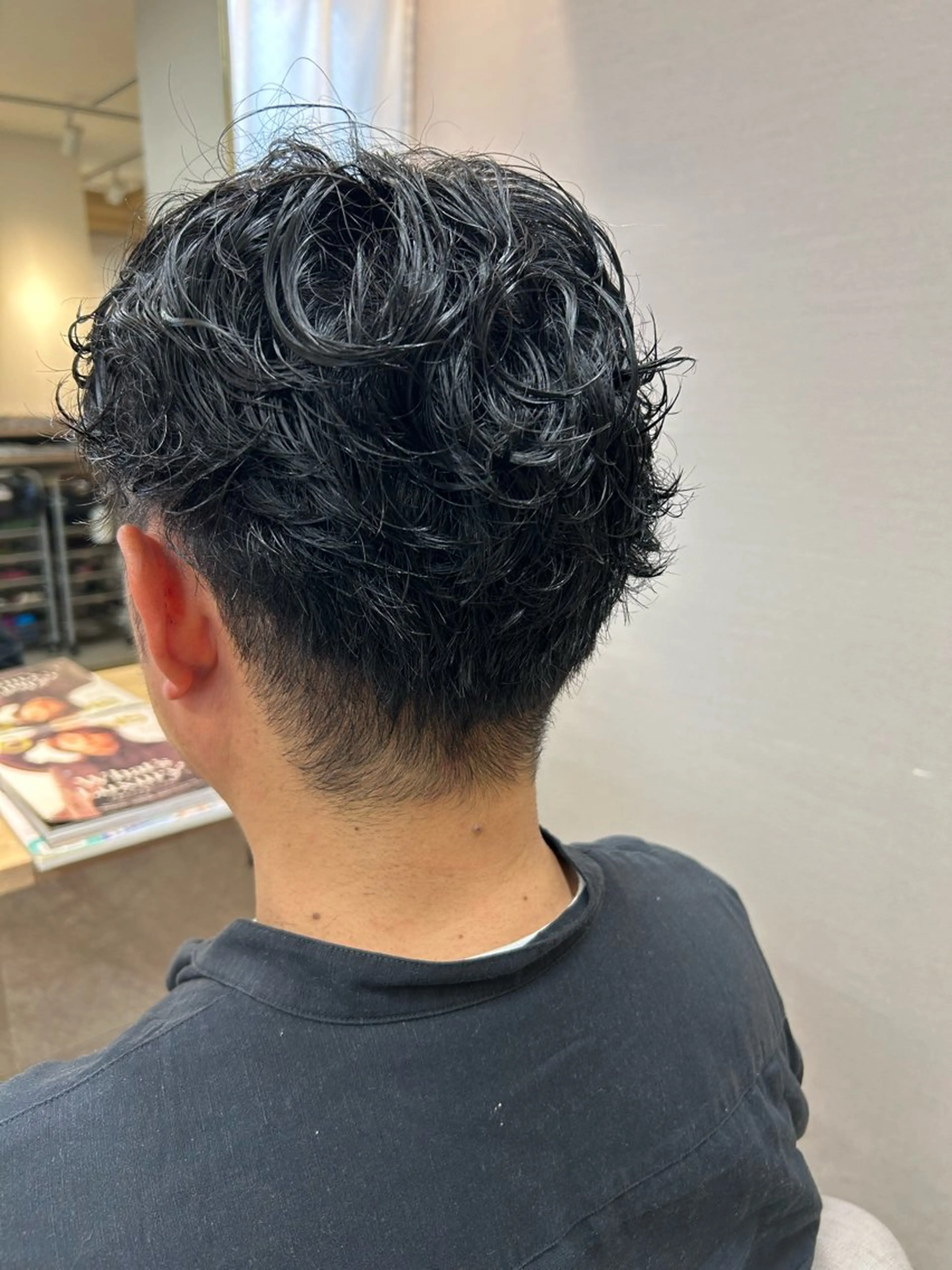 メンズカット+パーマの写真