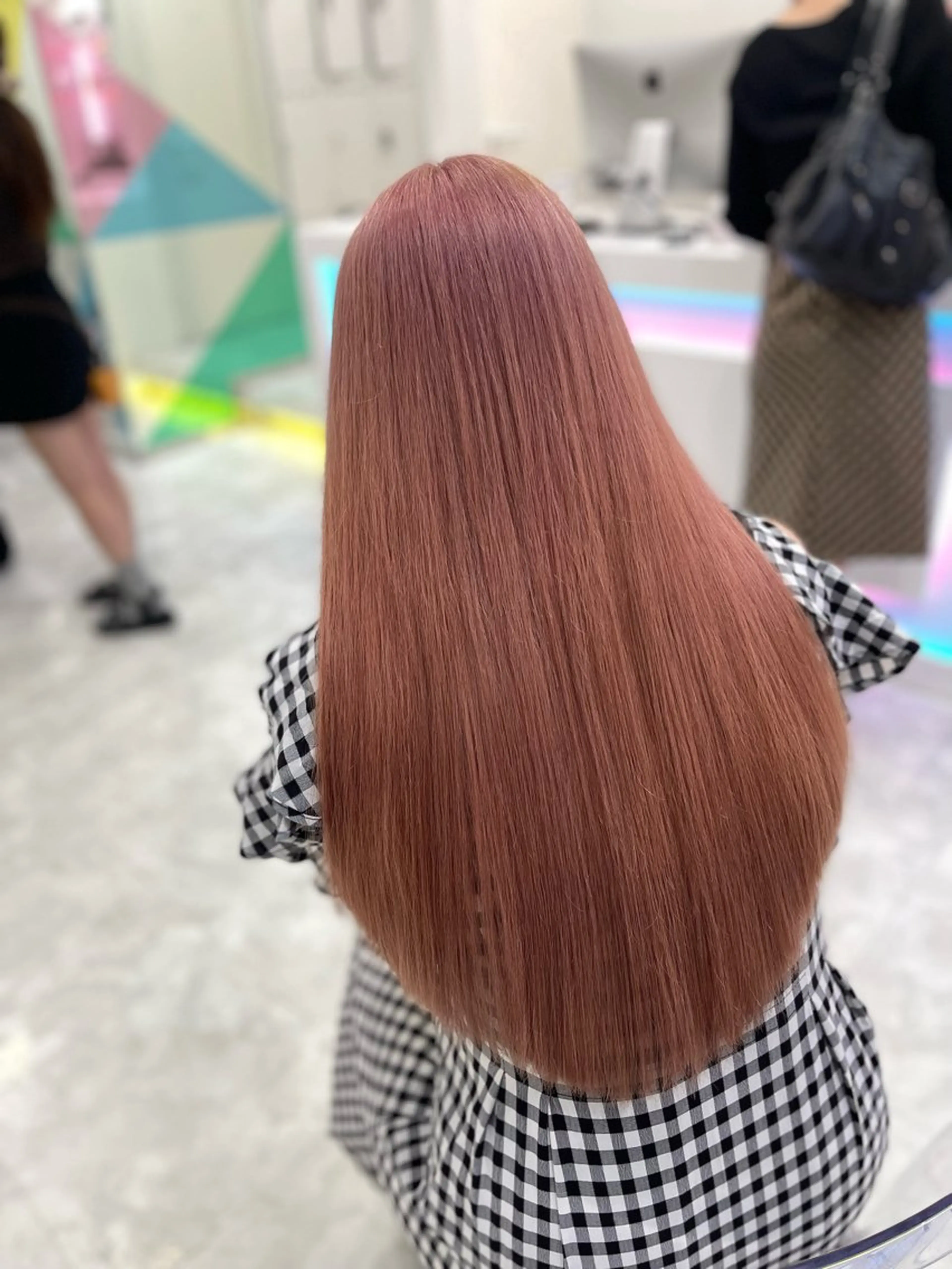 ロング カラー ヘアカラー トリートメント ヘアセット ハイトーン/ダブルカ ラー/RINKA🎀のヘアスタイル