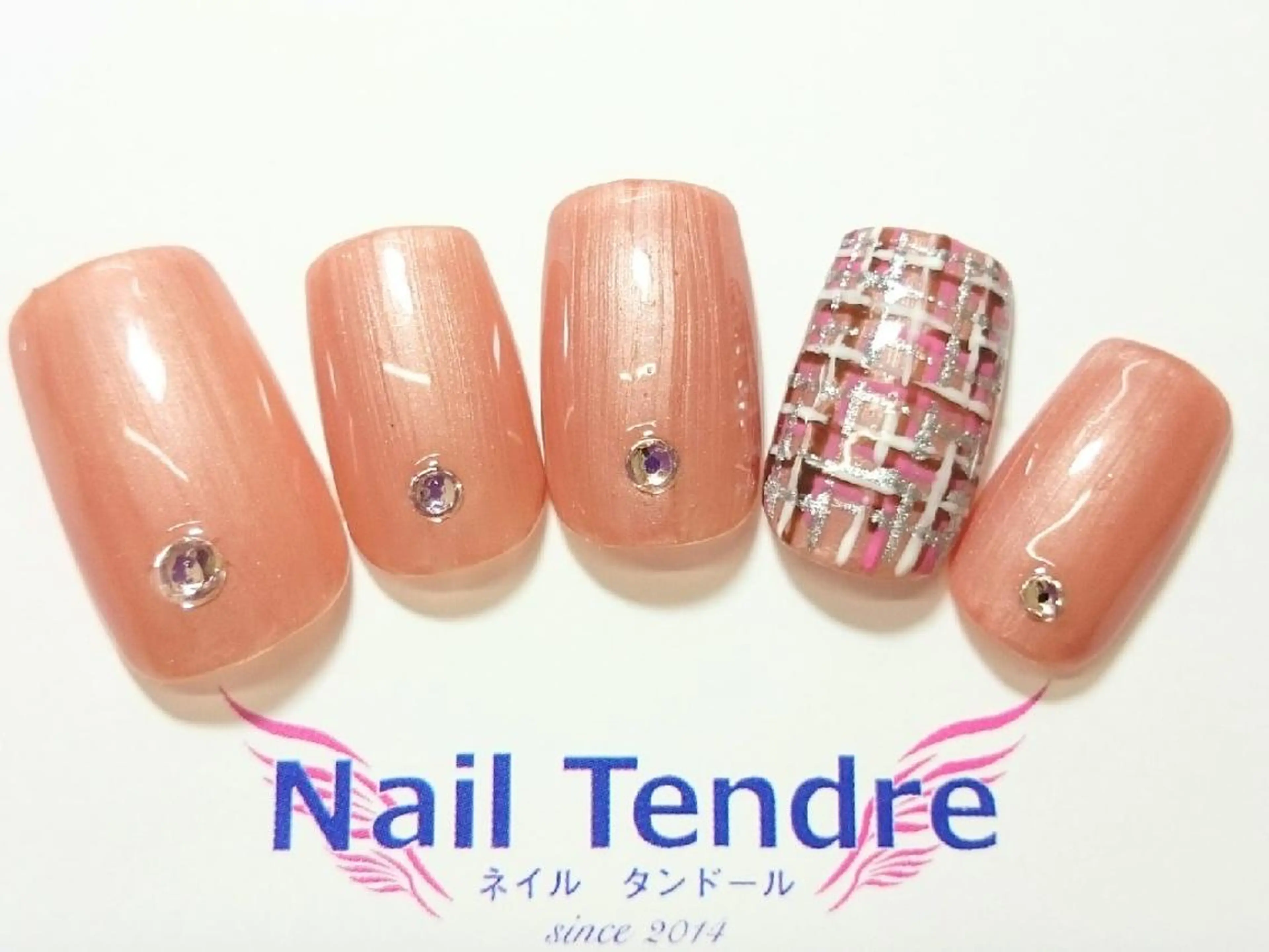 ネイル アートネイル ジェルネイル ソフトジェル ストーンネイル ハンドネイル Nail  Tendreのネイルデザイン