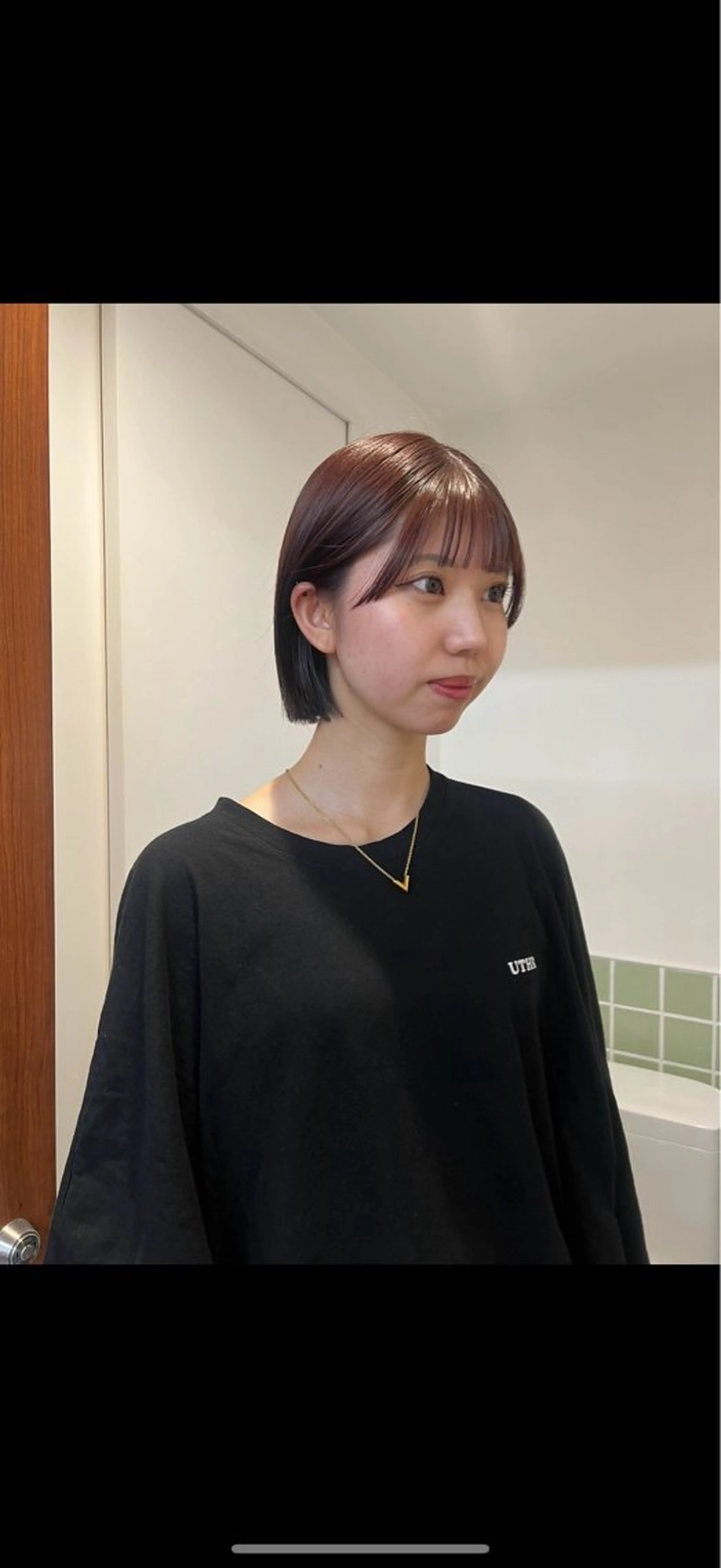 縮毛矯正 スパイキーショート/ センターパート/奈菜のヘアスタイル