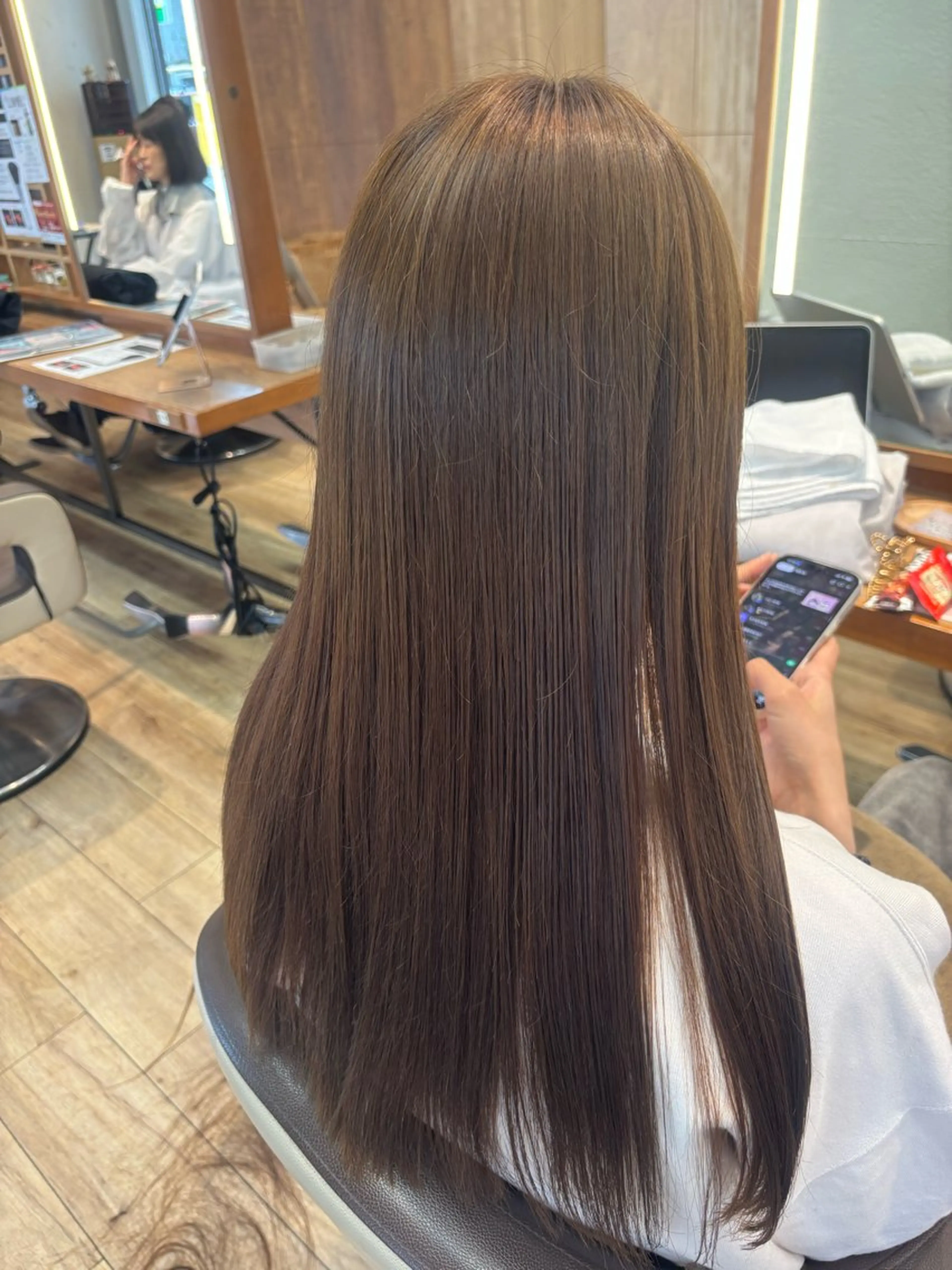 ロング ヘアカラー ゆうこ🍀髪質改善/ ストレート/艶カラーのヘアスタイル