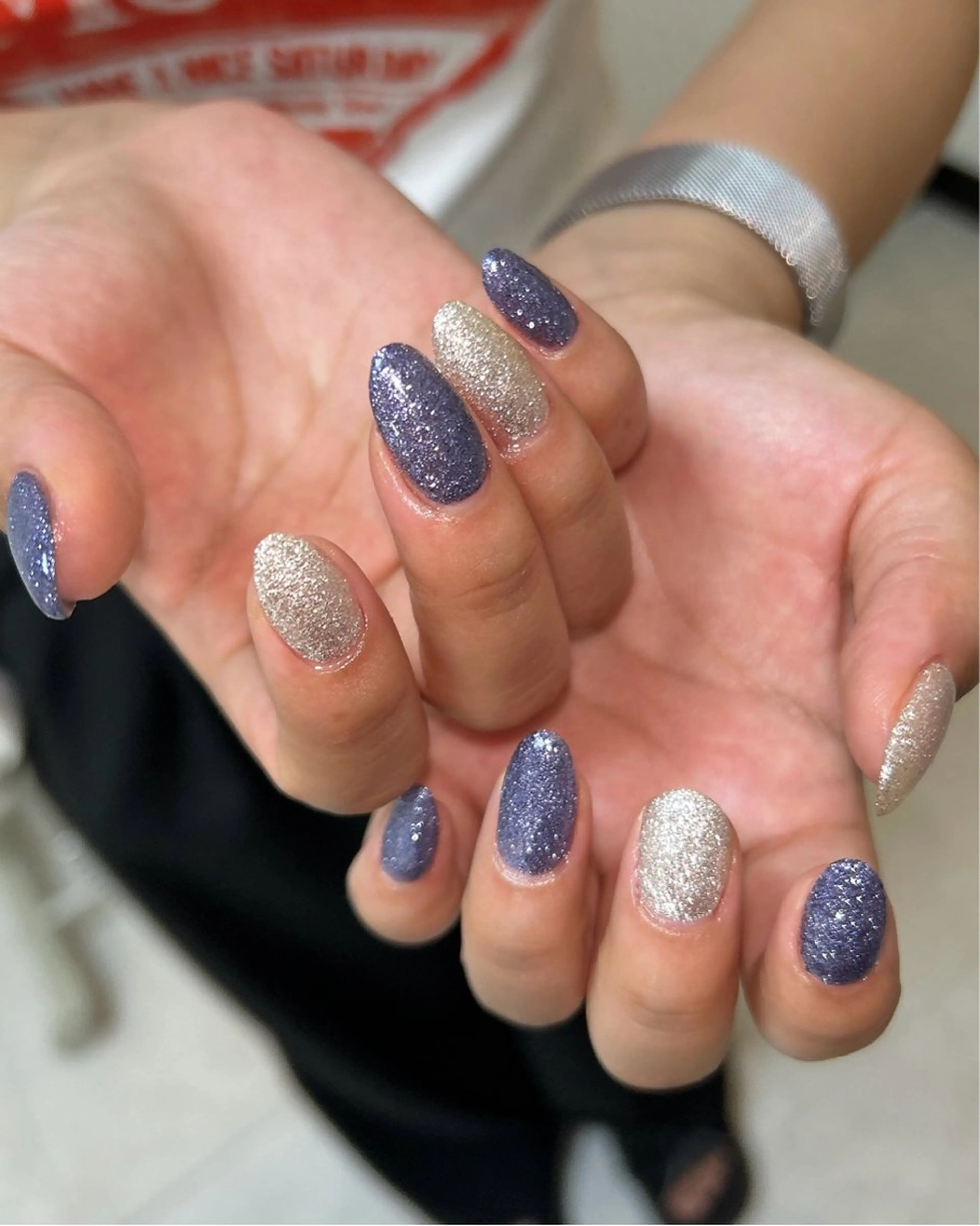 ネイル ラメ(グリッター) ハンドネイル ten nail salon　かえでのネイルデザイン