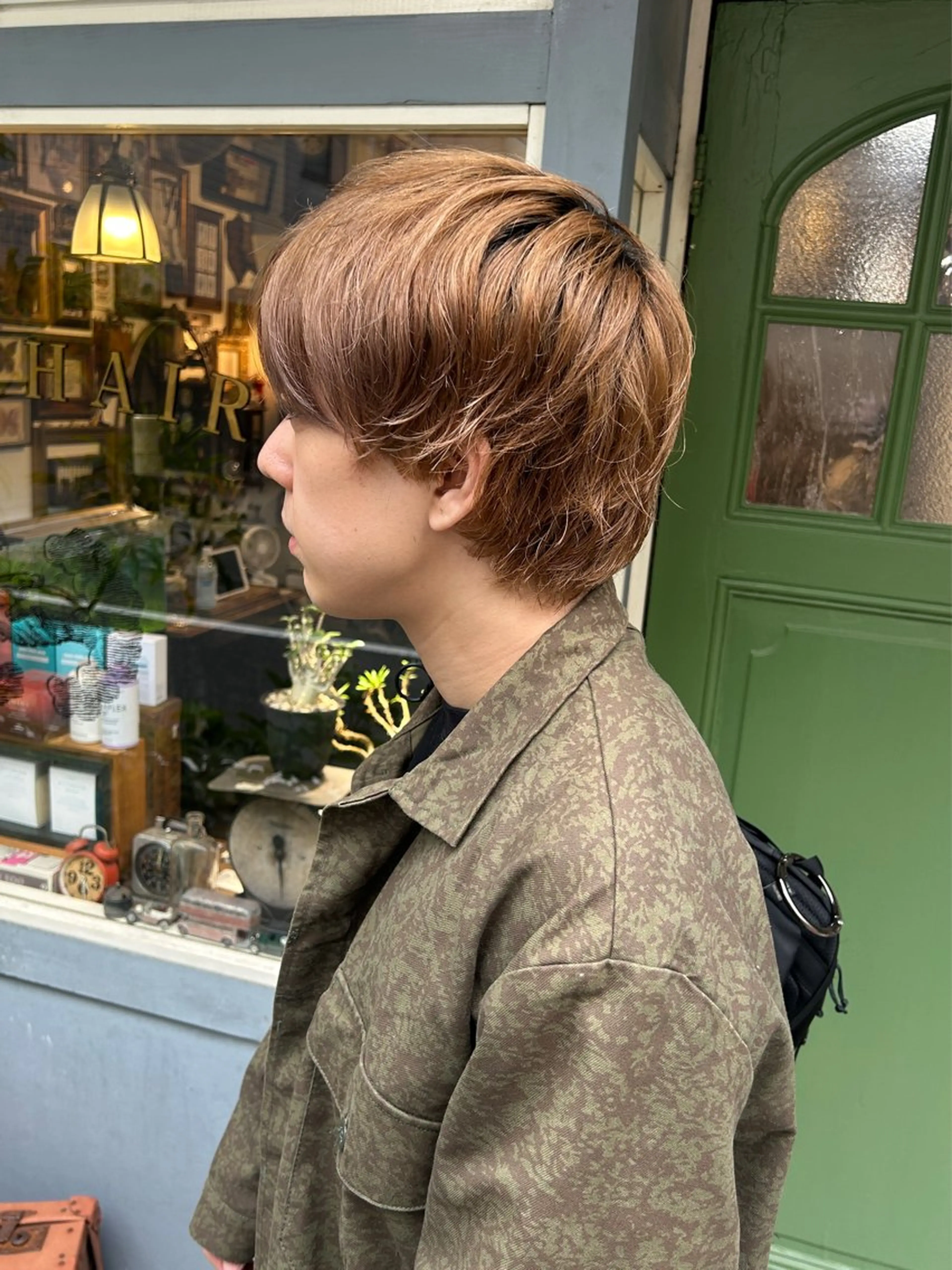 ショート メンズ カット 清水千優/パーマ/透 明感カラー/メンズのヘアスタイル