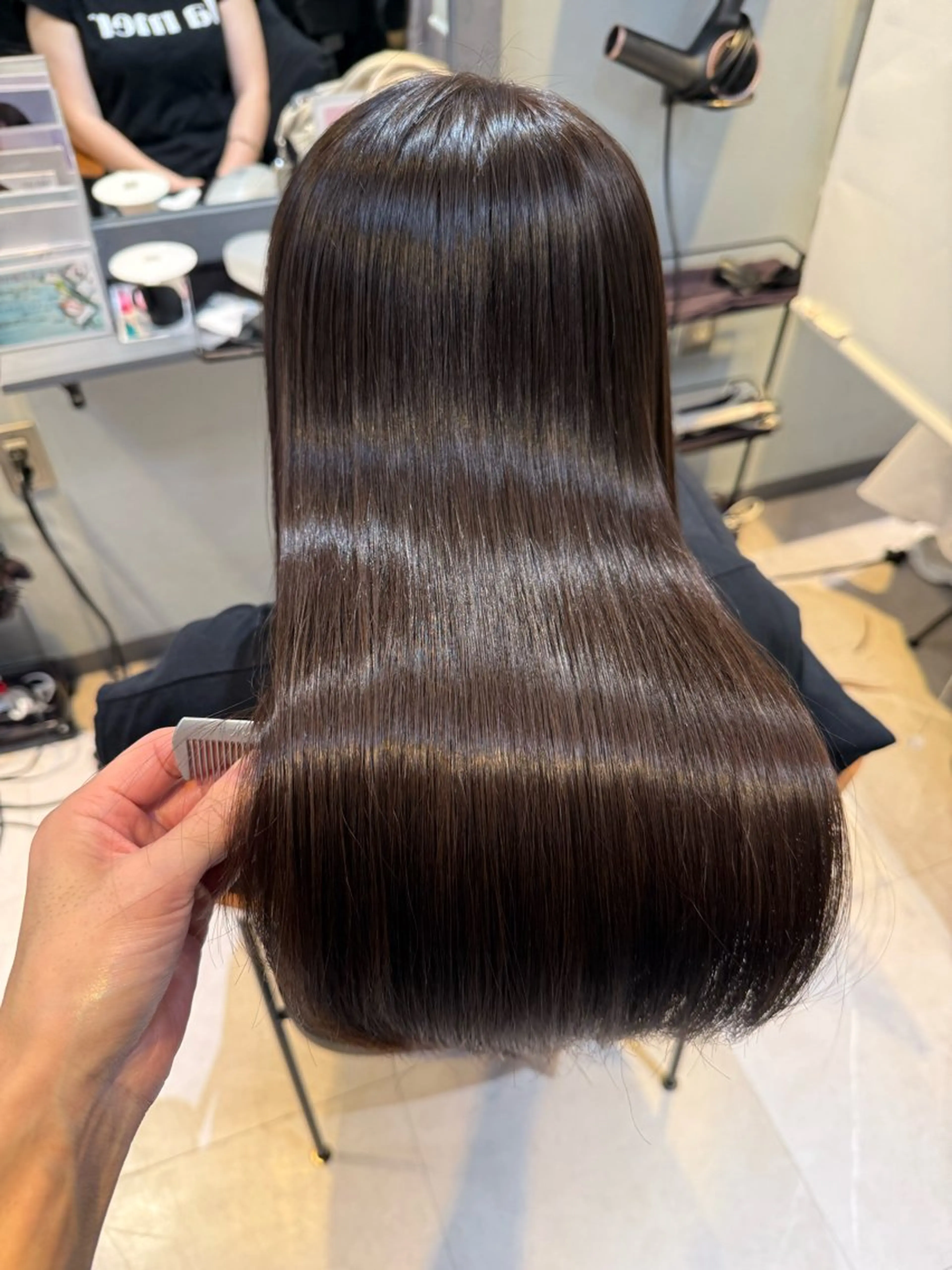 ロング カラー カット ヘアカラー 縮毛矯正 トリートメント 銀座・有楽町 かけるのヘアスタイル