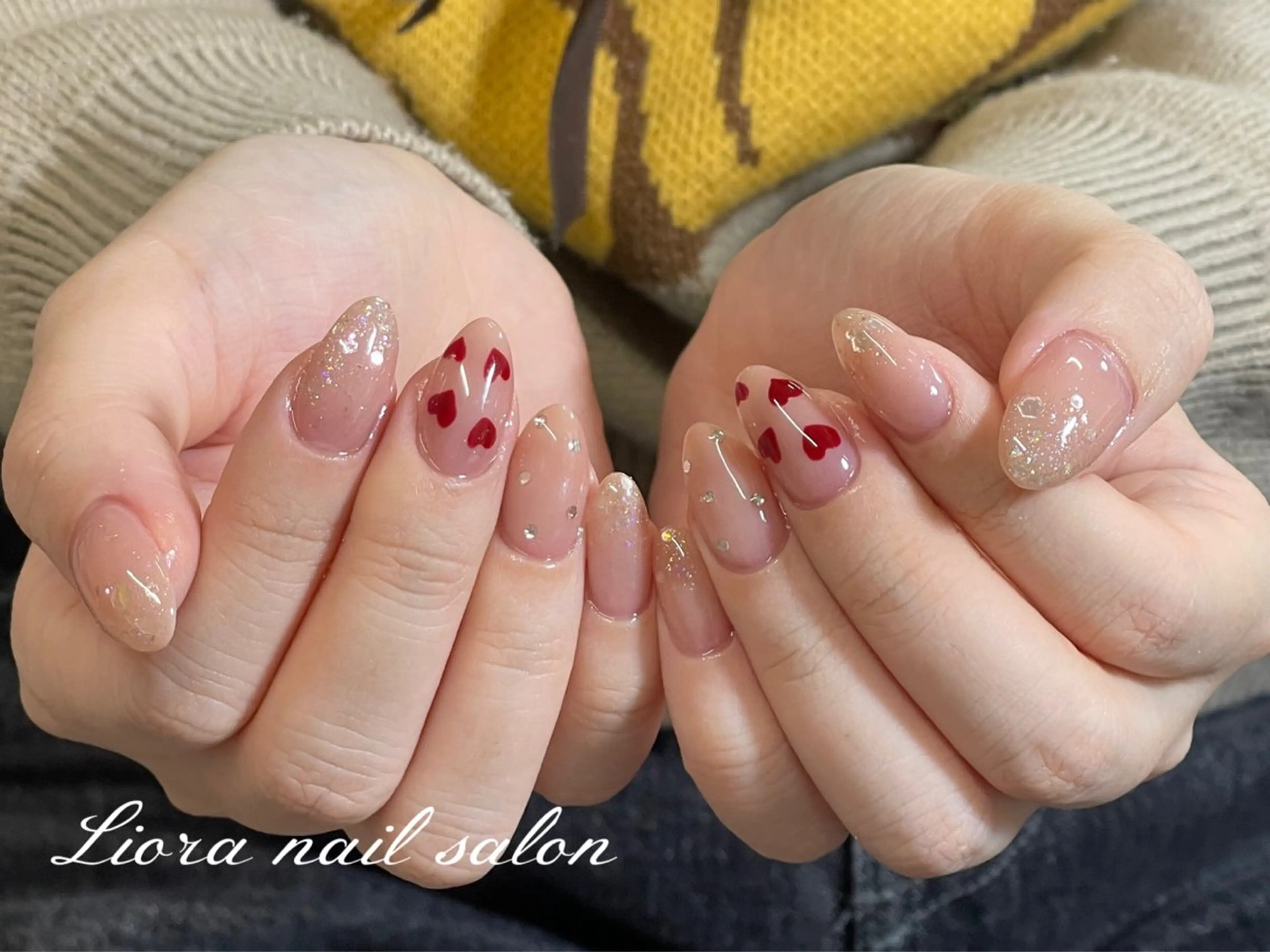 ネイル チークネイル フットネイル フレンチネイル ジェルネイル ガーリー ハンドネイル Liora nail スカルプ専門店のネイルデザイン