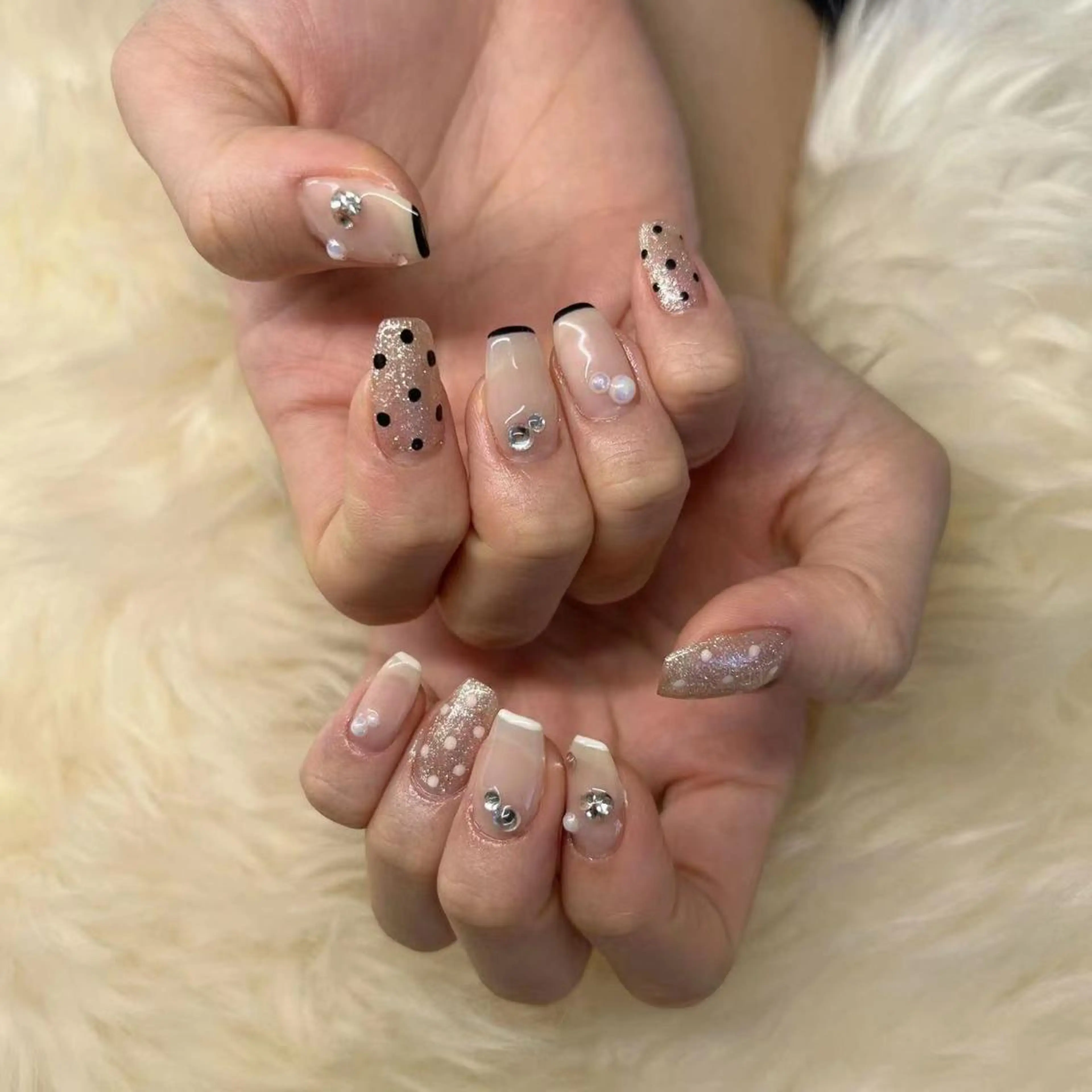 セミロング ハンドネイル ハンドケア 💜MIYA nail川崎店のネイルデザイン