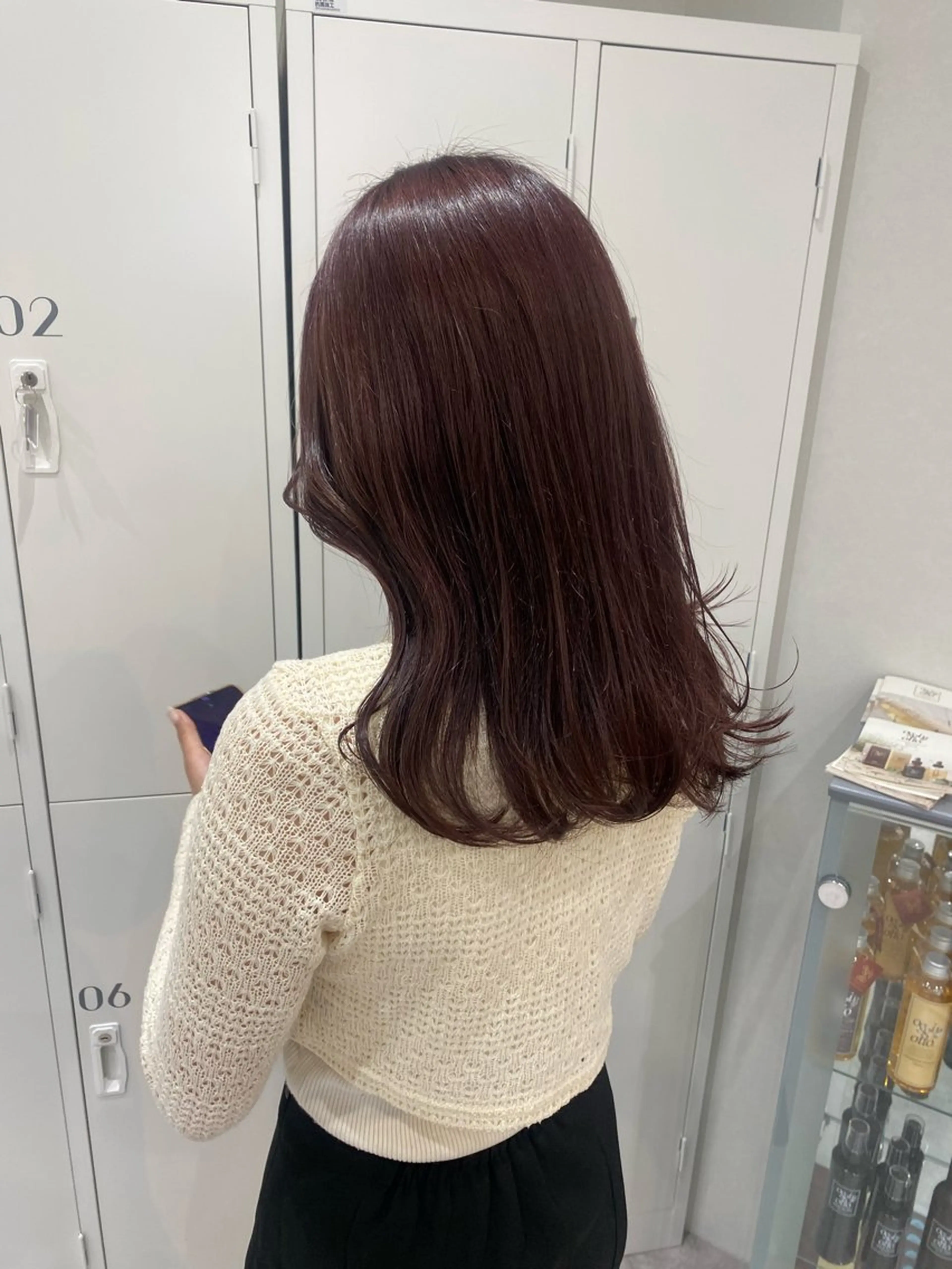 ミディアム カラー ヘアアレンジ ブラウンカラー ピンクカラー ピンクブラウン ヘアカラー ボブ /ニュアンス/ satomi🧸💖のヘアスタイル