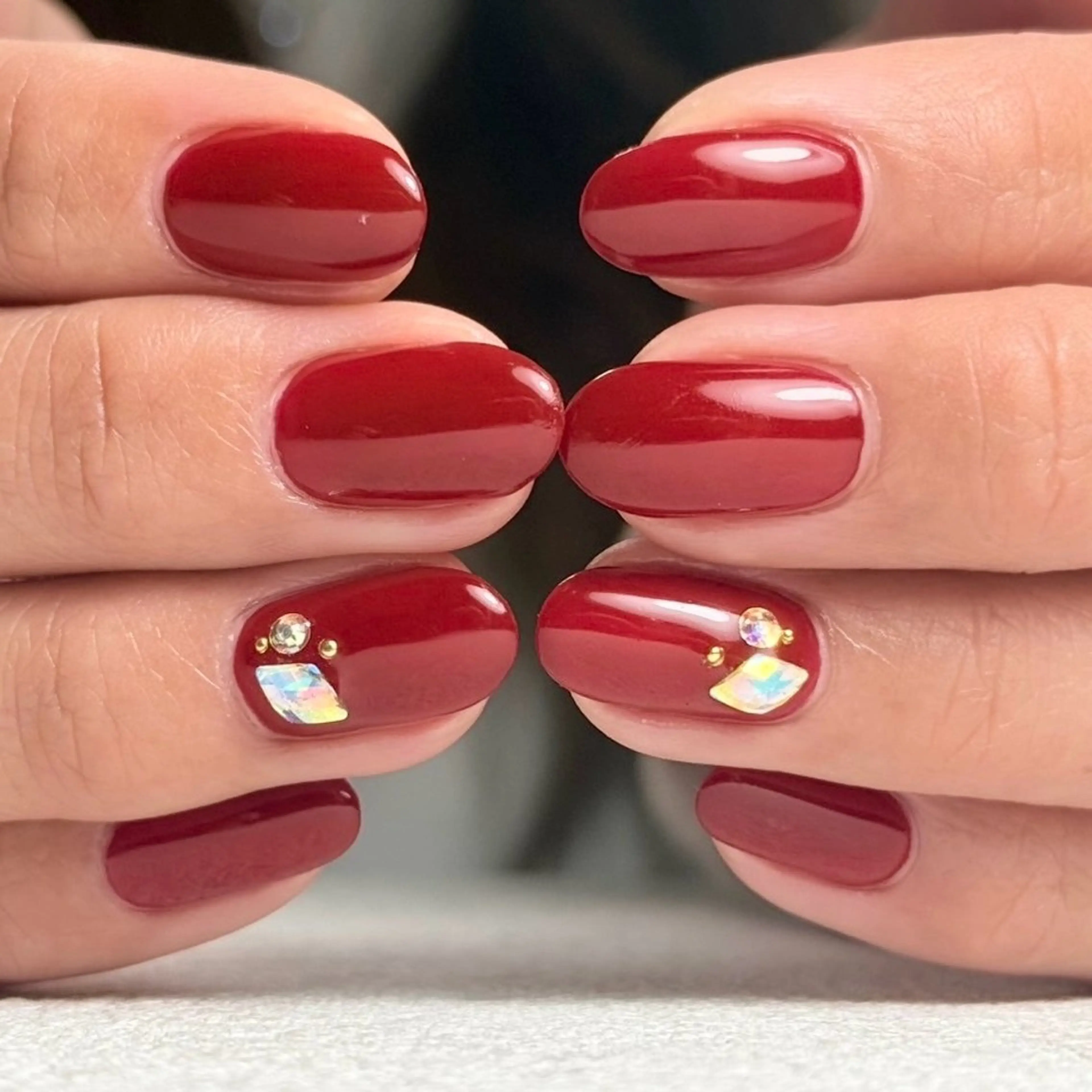 ネイル シンプルネイル 深爪専門店 サロンリリーのネイルデザイン