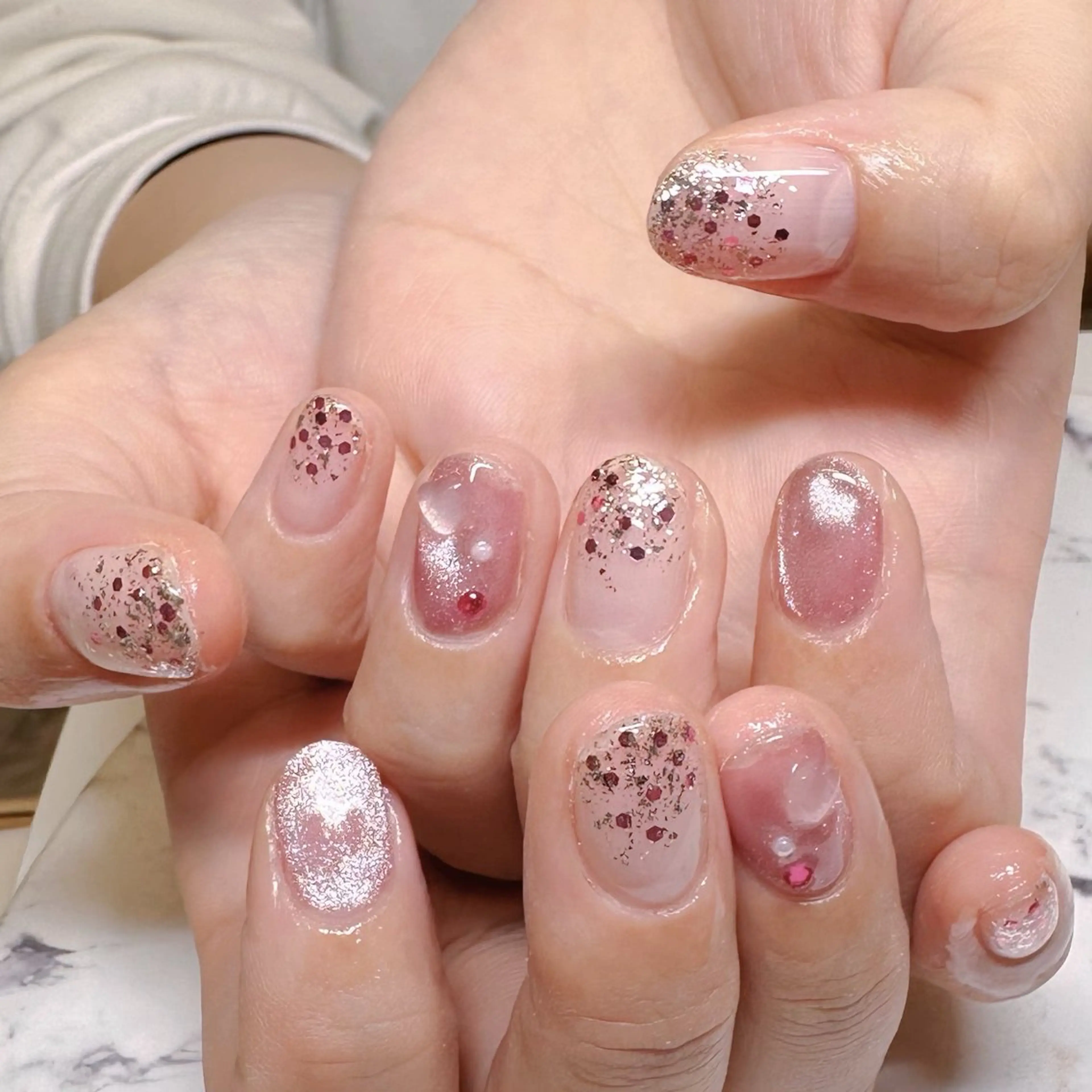 ネイル ハンドネイル I_p4ce所属・I_p4ce 🍊あい🍊のネイルデザイン