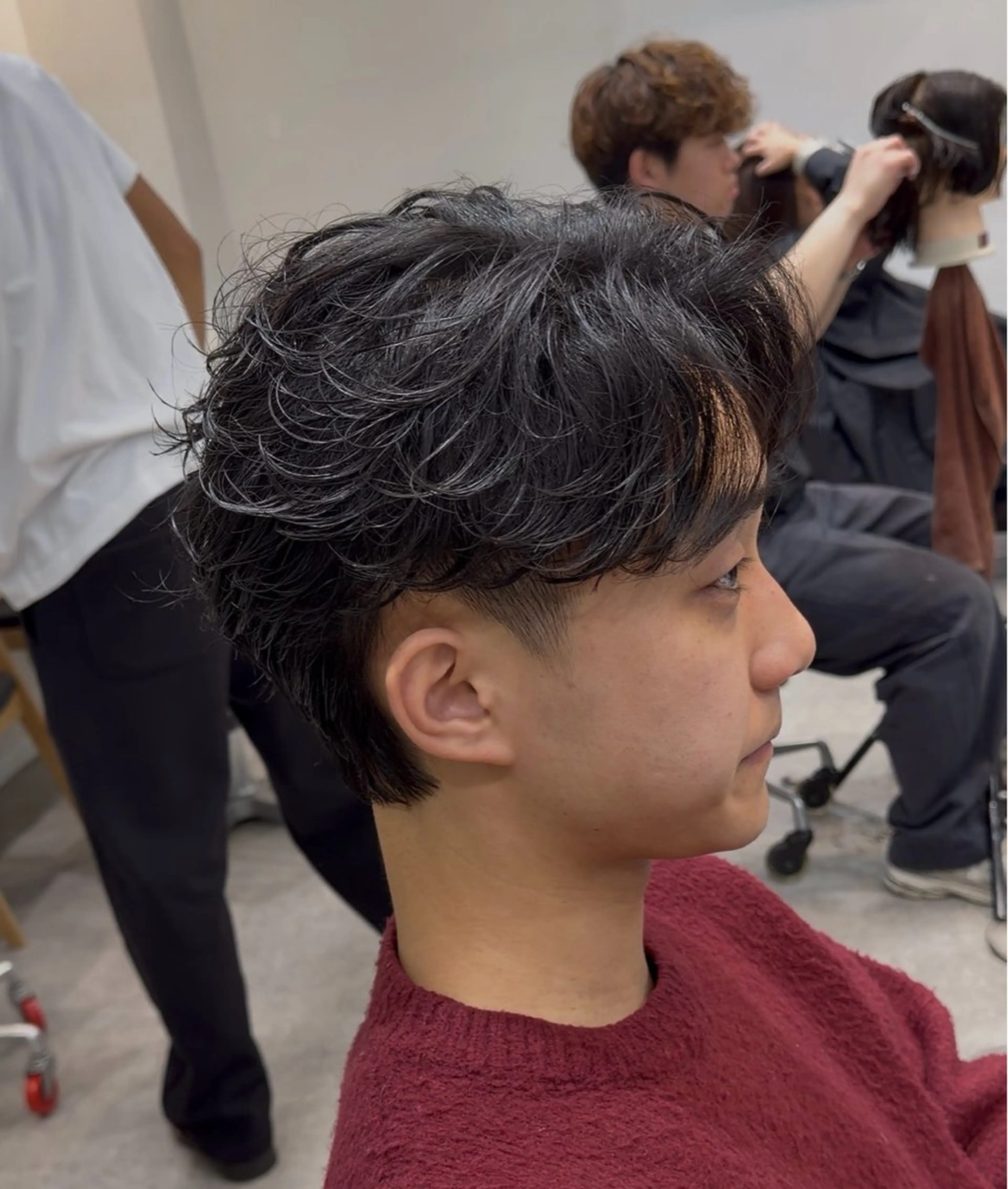 ショート パーマ メンズ カット パーマ fifth shibuya所属・fifth 菅崎愛斗のヘアスタイル